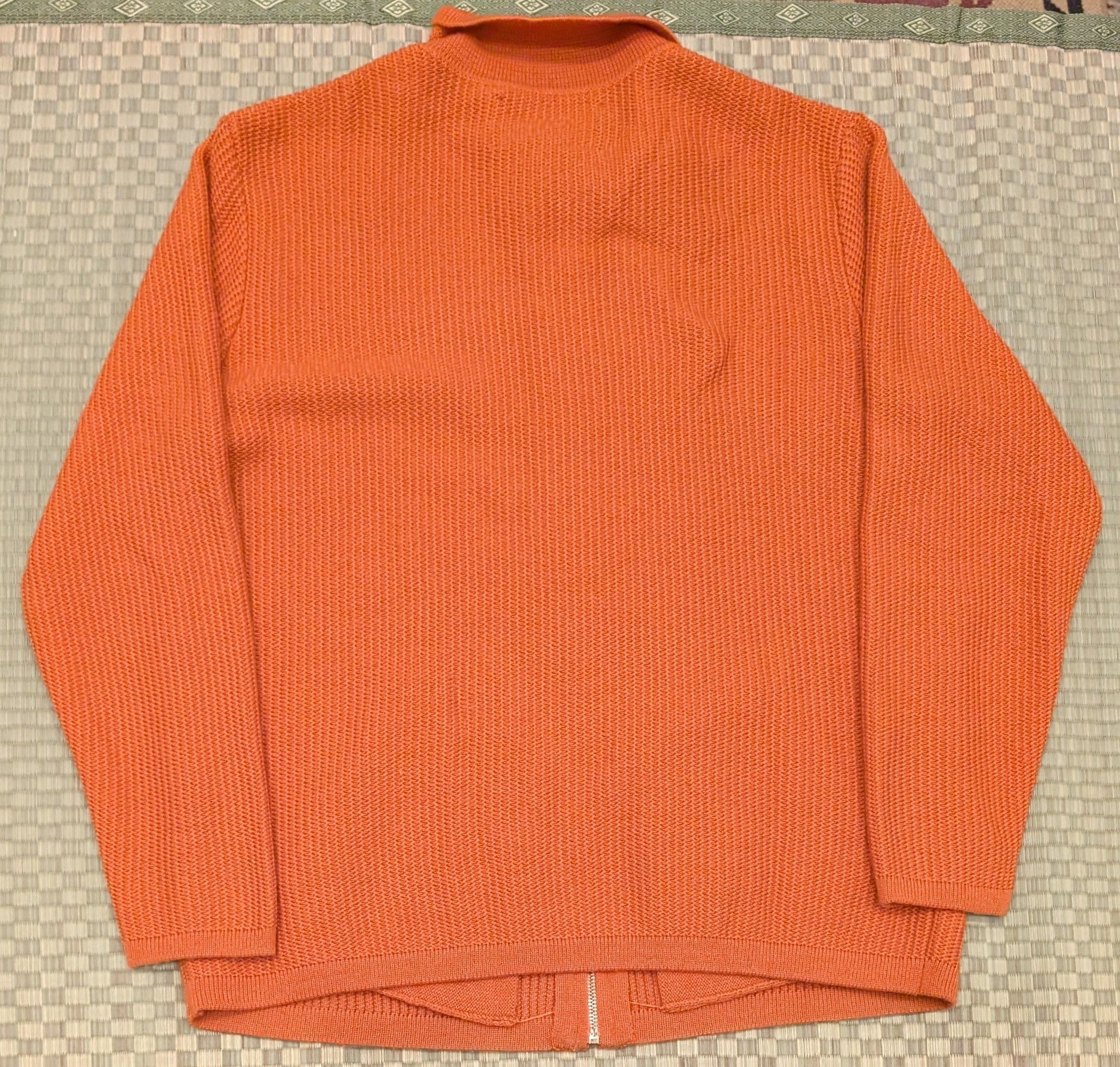 WINNIE Winnie New York Alzapa 100% Wool Zipped Cardigan Tangerine Size US M / EU 48-50 / 2 - 2 Thumbnail