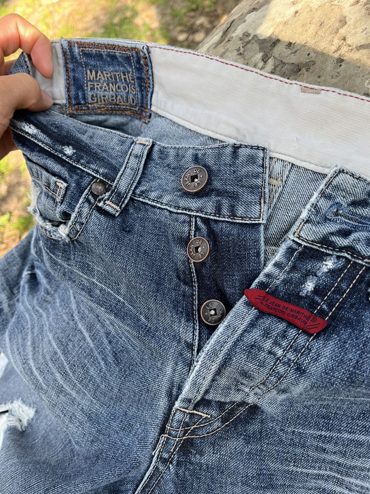 Marithe + Francois Girbaud Marithe Francois Girbaud Denim Jeans Size US 31 - 2 Thumbnail