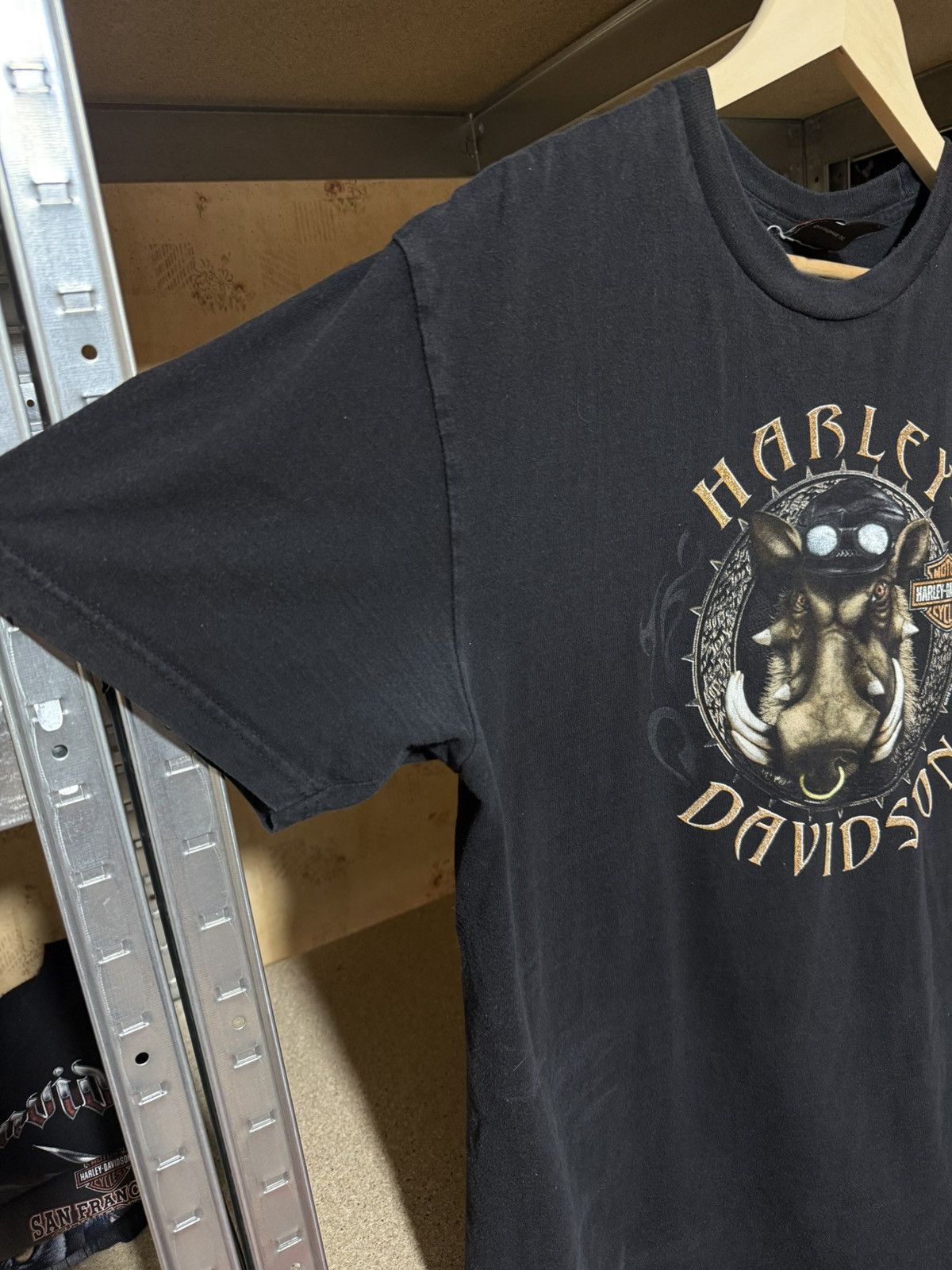 Harley Davidson × Vintage Vintage 2012 Harley Davidson Brian’s Pig Biker Retro T-Shirt Size US L / EU 52-54 / 3 - 10 Thumbnail