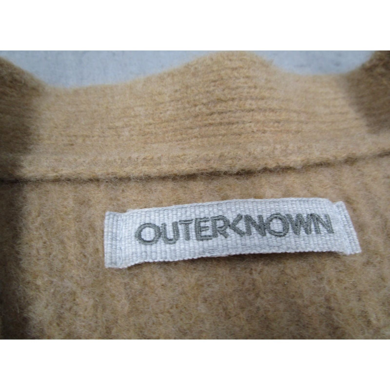 Outerknown Outerknown Cardigan Womens XS Beige 100% Merino Wool Button Ribbed Knit V-Neck Raglan Sleeve Size XS / US 0-2 / IT 36-38 - 3 Thumbnail