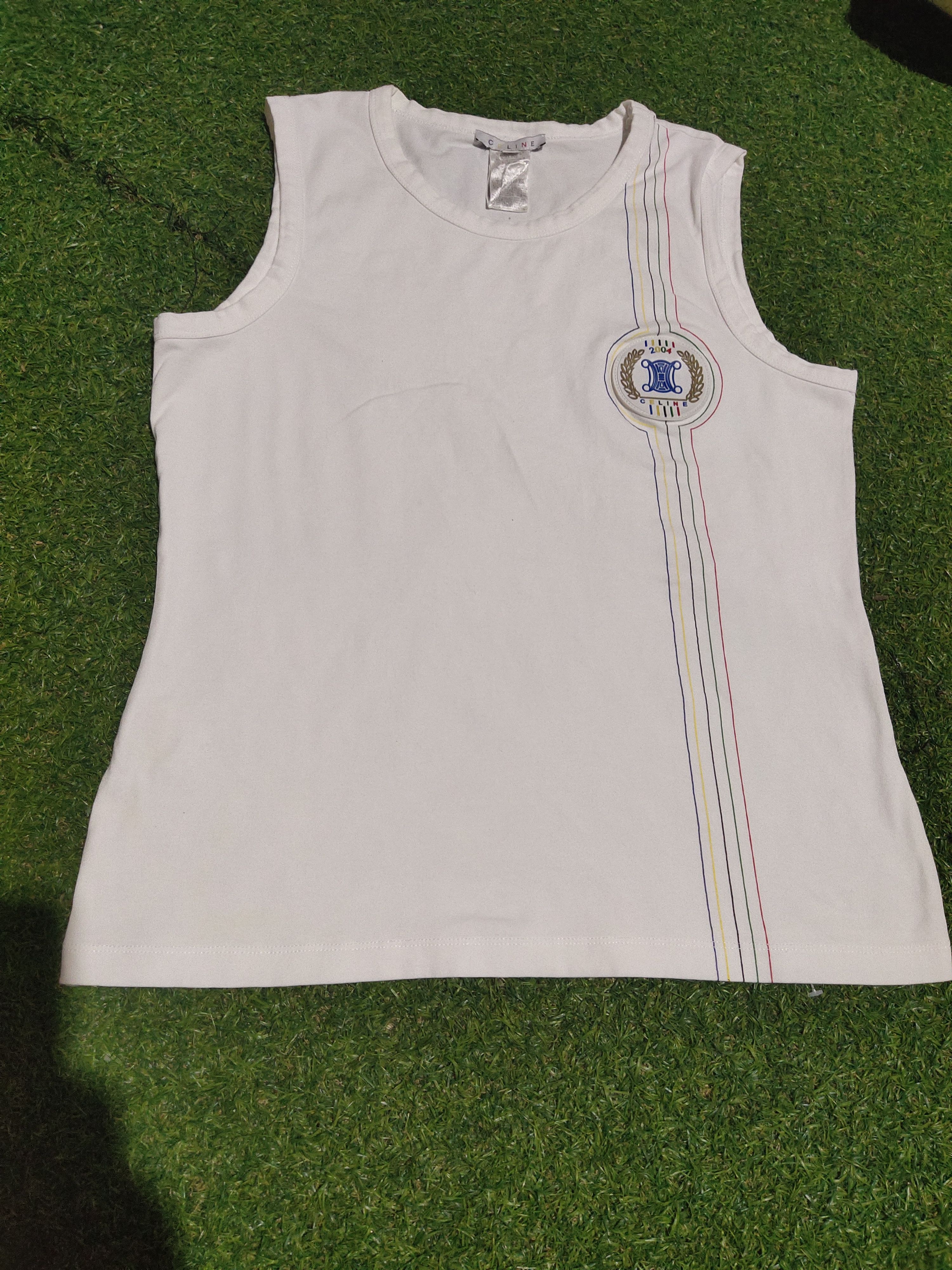 Celine Celine modele depose 2004 Olympic Tank Top Size L / US 10 / IT 46 - 1 Thumbnail