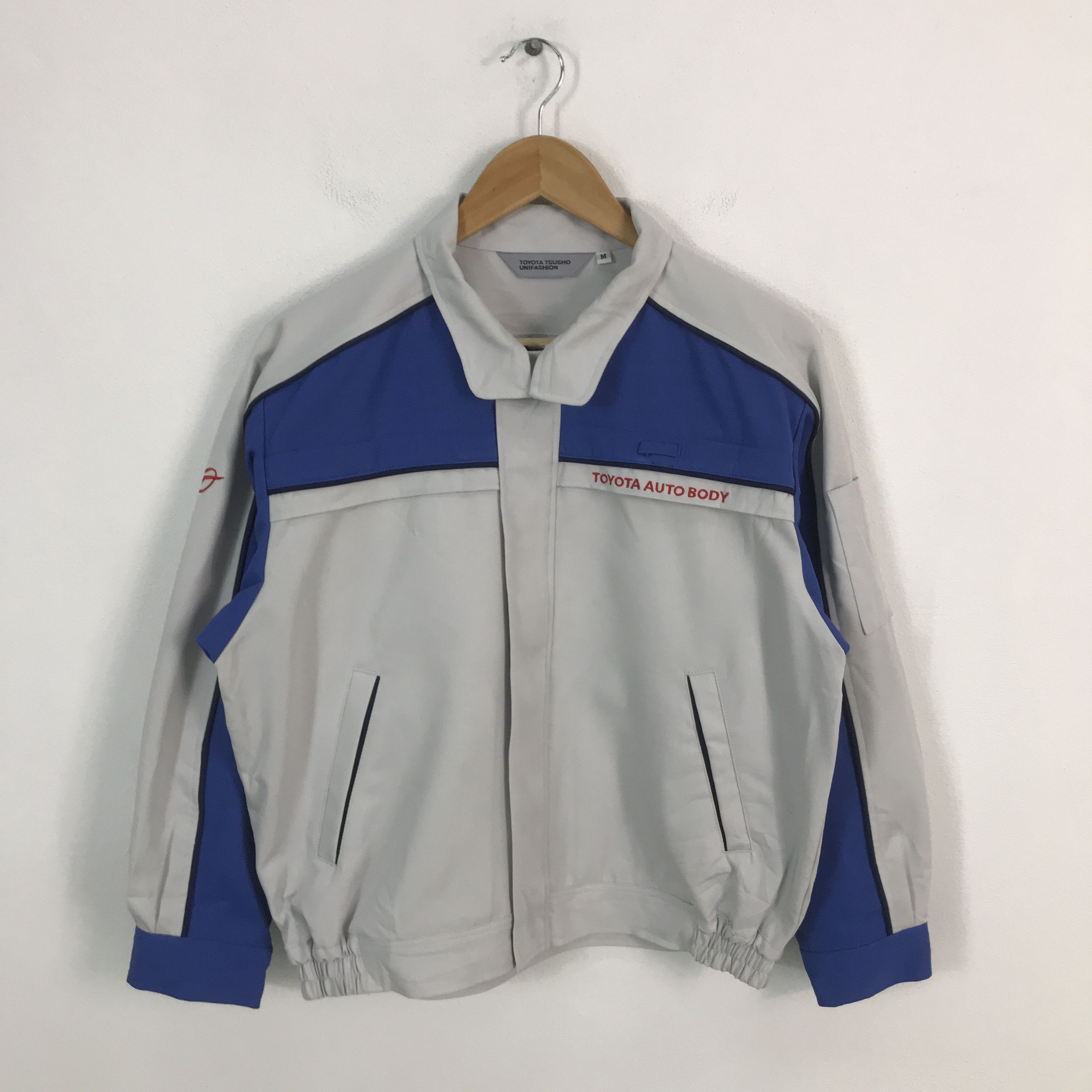 Japanese Brand × Vintage 90s Toyota Auto Body Japan uniform working jacket Size US L / EU 52-54 / 3 - 1 Thumbnail