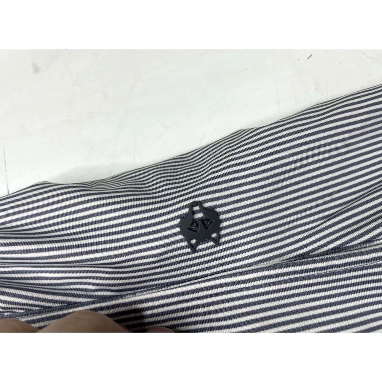 Vintage Greyson Golf Saranac Polo Shirt Men L Gray Stripe Performance Breathable Lightweight Short Sleeve Polo Shirt Size US L / EU 52-54 / 3 - 4 Thumbnail