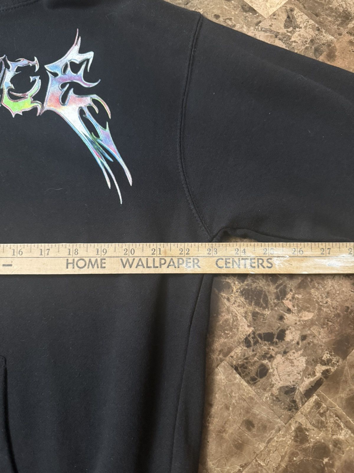 Revenge FUCK VETEMENTS CROPPED HOODIE BLACK Size US M / EU 48-50 / 2 - 7 Thumbnail