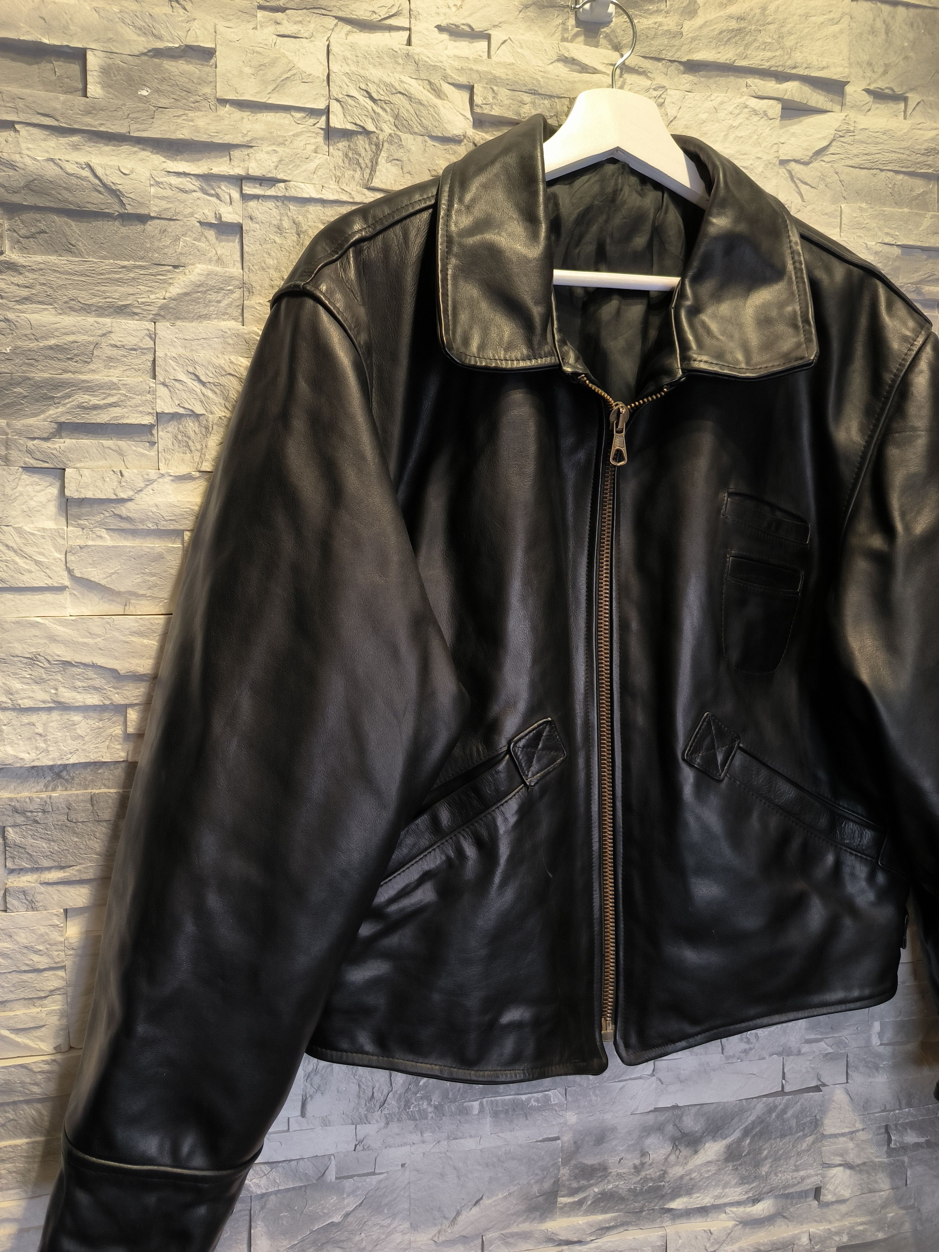 Vera Pelle Vera Pelle Motor Jacket Leather Black Vintage Size US XS / EU 42 / 0 - 3 Thumbnail