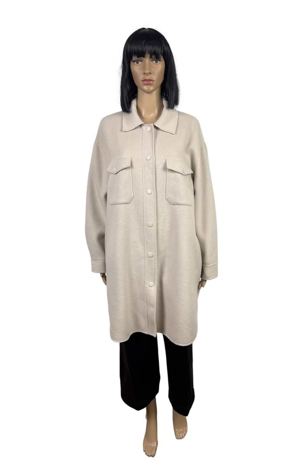 Massimo Dutti Massimo Dutti Wool Coat Collared Button Up Shaket size S Size S / US 4 / IT 40 - 2 Thumbnail