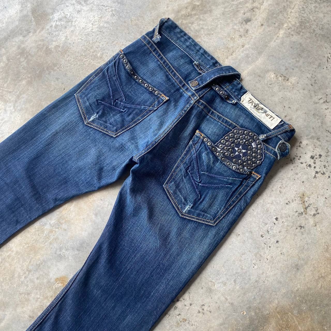 Jimmy Taverniti Archival Y2K Jimmy Taverniti So Jeans Studded Denim Size US 31 - 15 Thumbnail