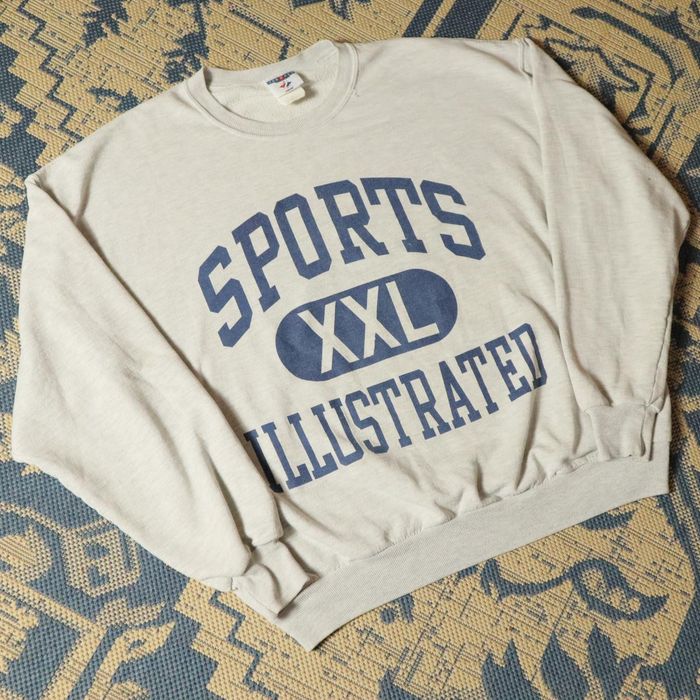 Vintage Sports Illustrated Sweatshirt Crewneck Mens Sz XL 90s XXL Graphic  Gray