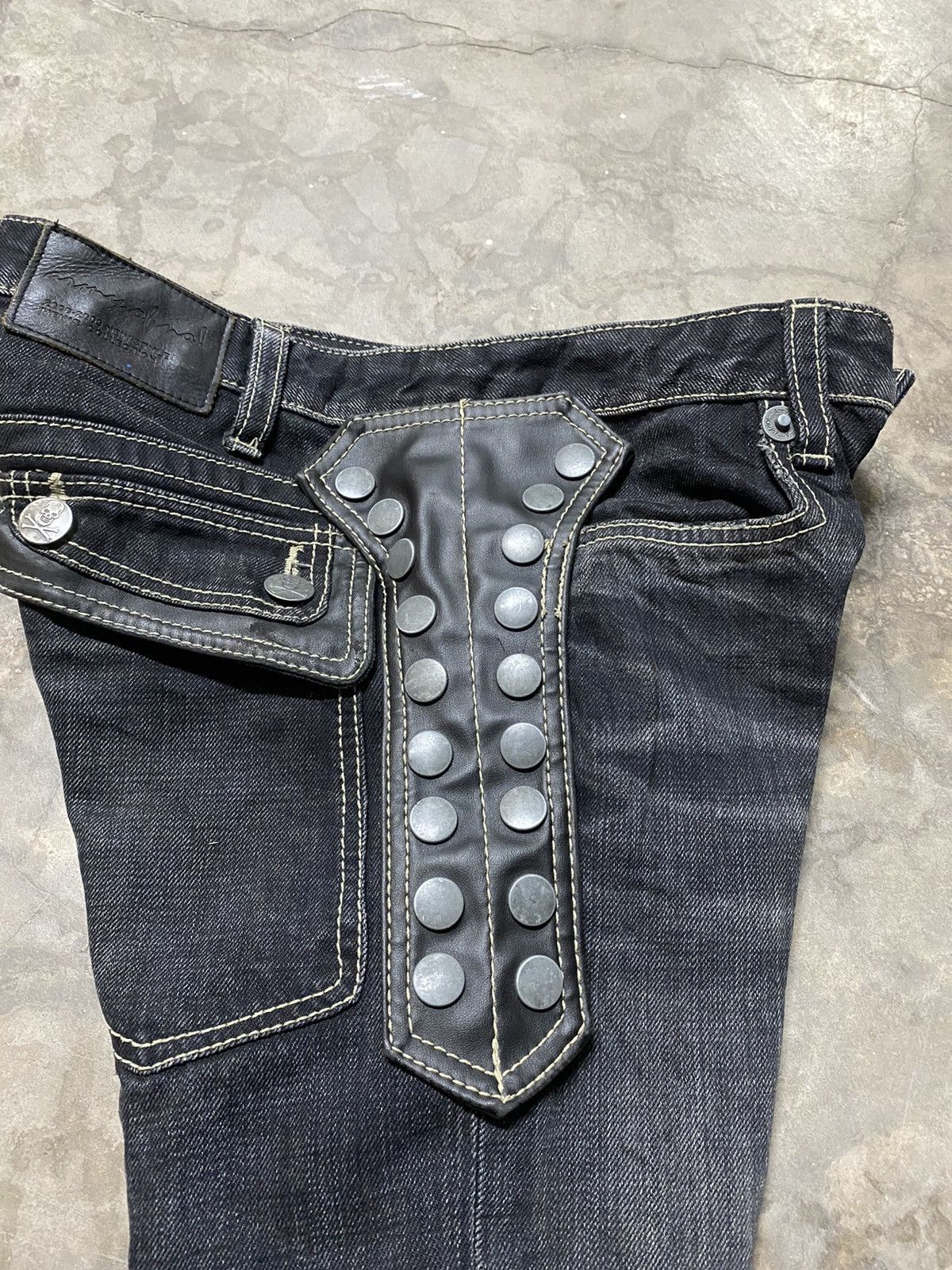 Japanese Brand × Tornado Mart Japan Flare Jeans Skull Punk Army of NO! #3 Size US 32 / EU 48 - 16 Thumbnail