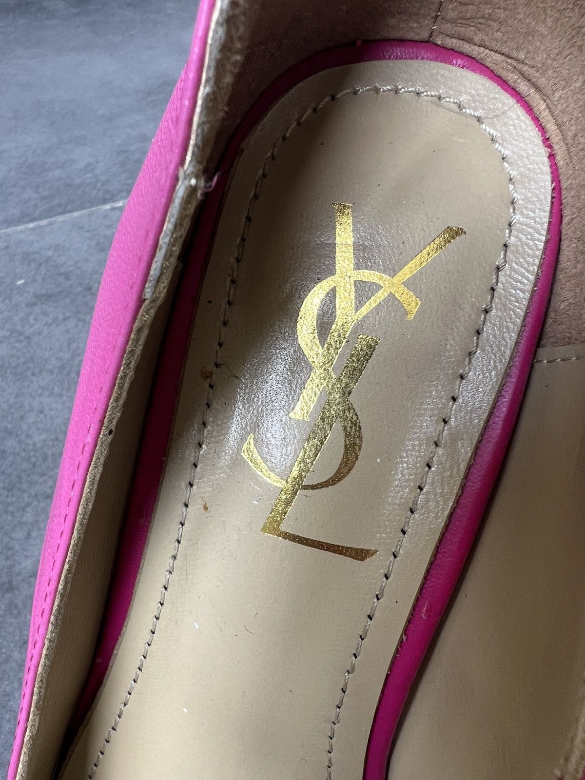 Yves Saint Laurent Vintage Yves Saint Laurent high pink iconic heels Size US 7 / IT 37 - 14 Thumbnail