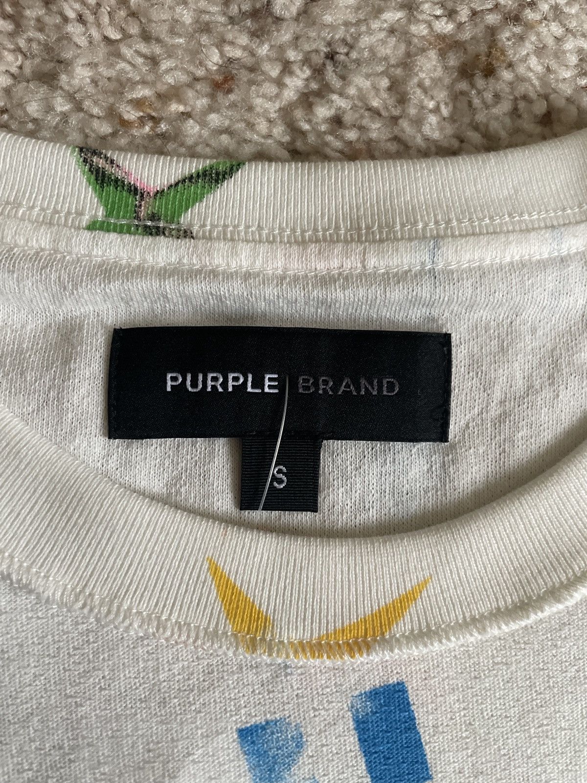Purple Purple Brand Painted Monogram T-Shirt Size US S / EU 44-46 / 1 - 3 Thumbnail