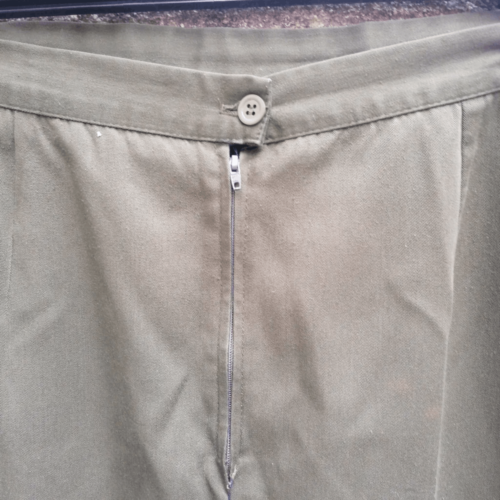Other Oversized Mid-Length Skirt - Khaki, Size 44 FR Size 32" / US 10 / IT 46 - 2 Thumbnail