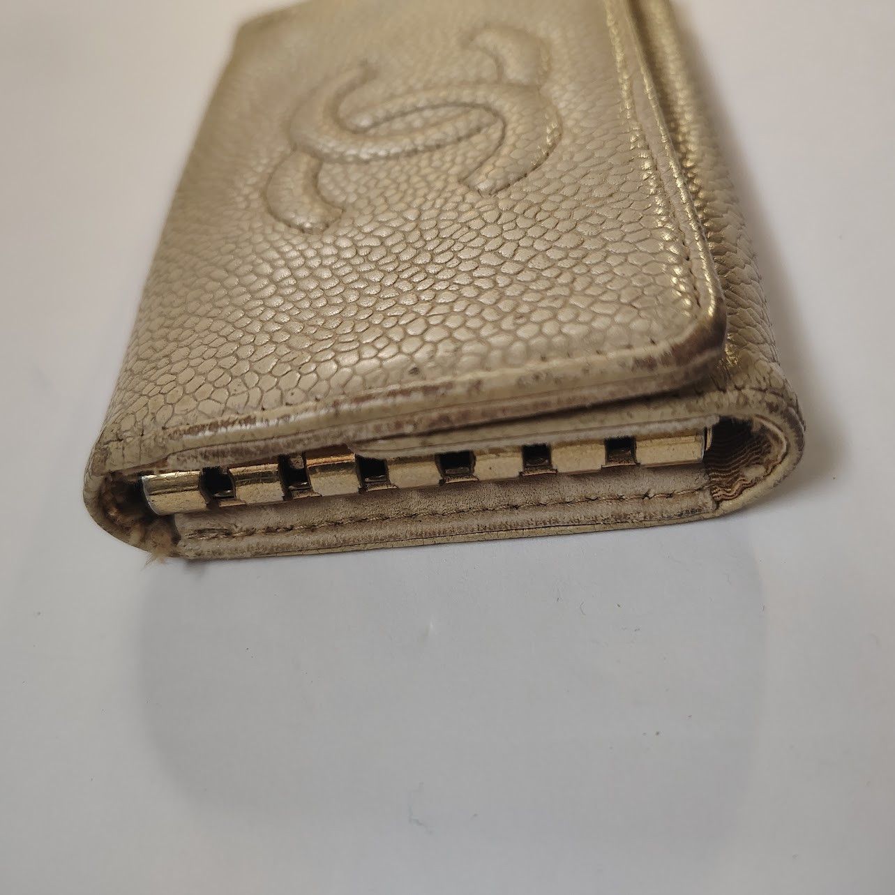 Chanel Chanel key pouch in beige caviar leather Size ONE SIZE - 4 Thumbnail