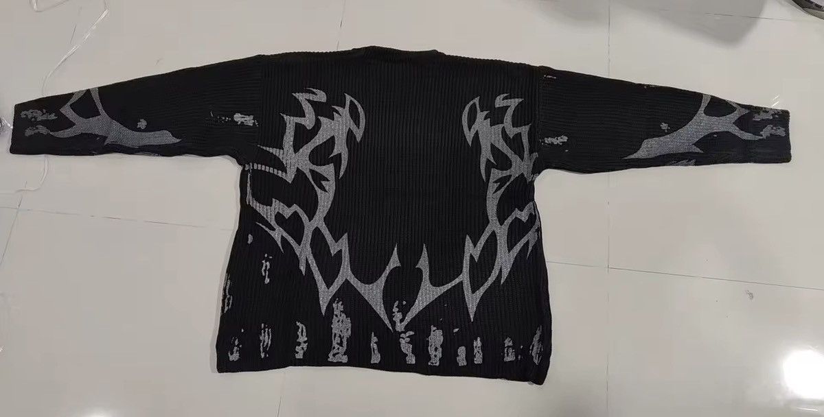 Japanese Brand × Vintage Vintage Abstract Graphic Knitwear Long Sleeve Shirt Size US S / EU 44-46 / 1 - 5 Thumbnail