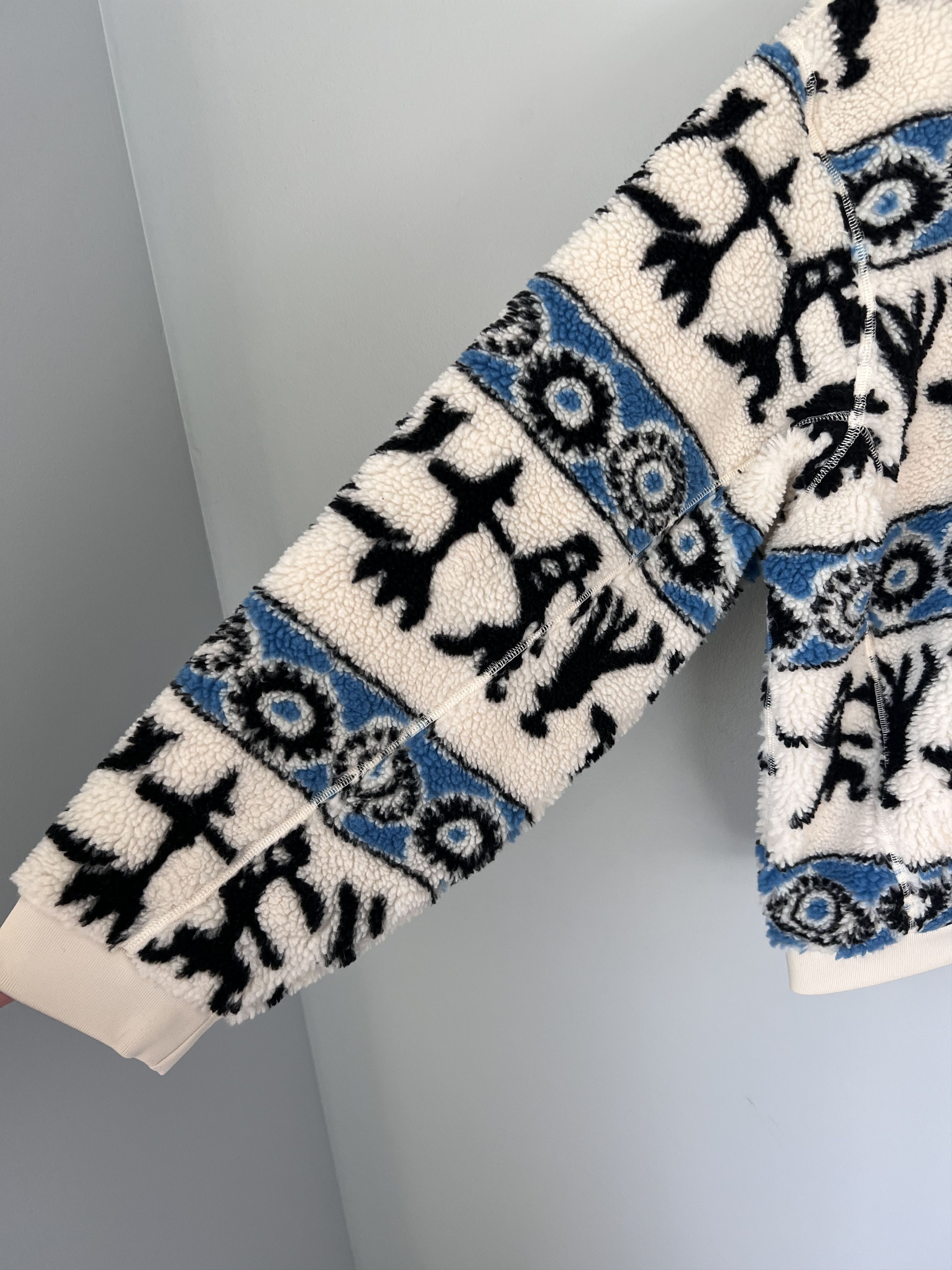 Aime Leon Dore Aime Leon Dore Heritage Fleece Jacket in Cream Size US XL / EU 56 / 4 - 4 Thumbnail