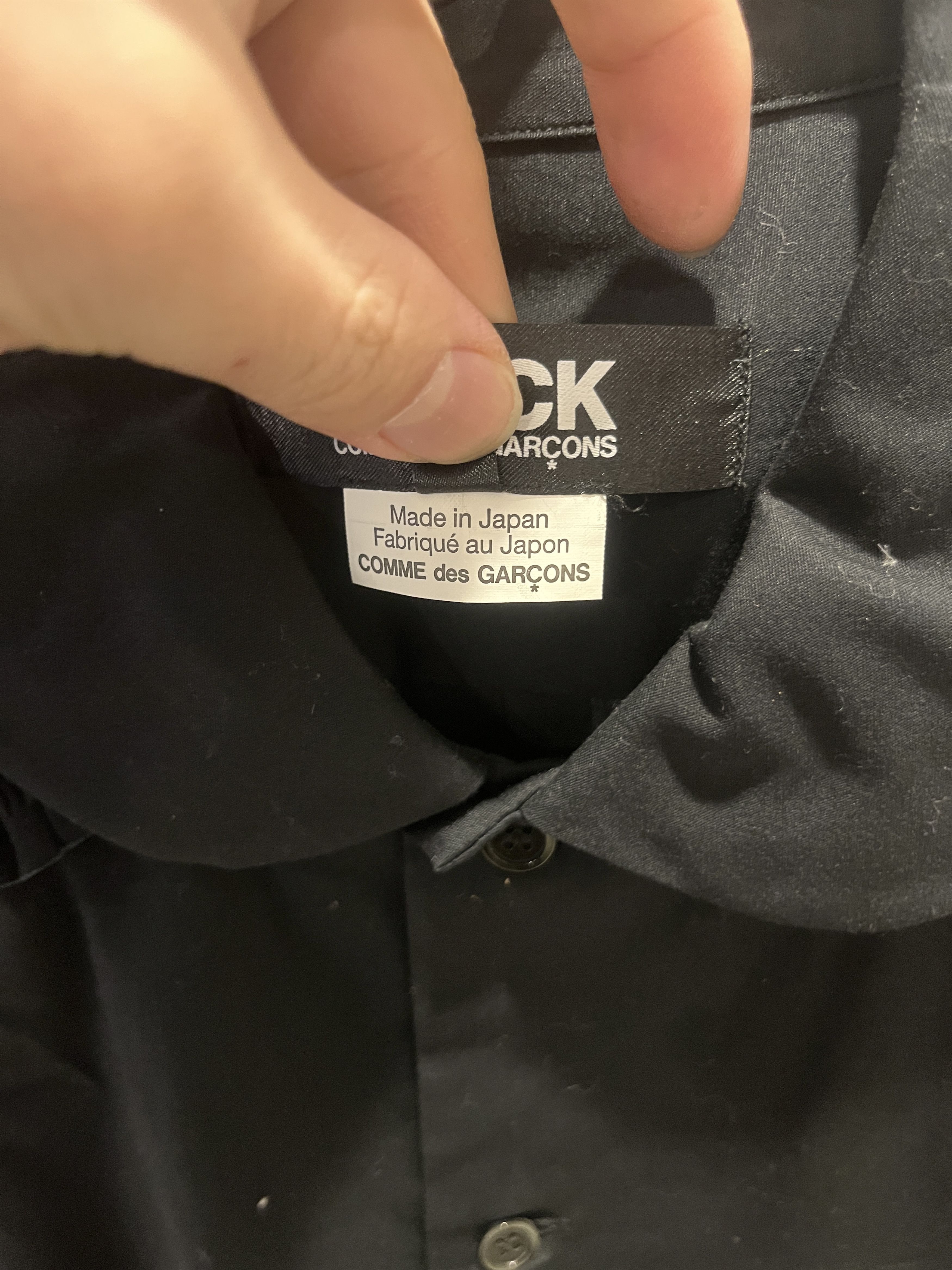 Comme des Garcons Black Commes des Garcones 'Black' Ruffled cotton button up Size S / US 4 / IT 40 - 4 Thumbnail