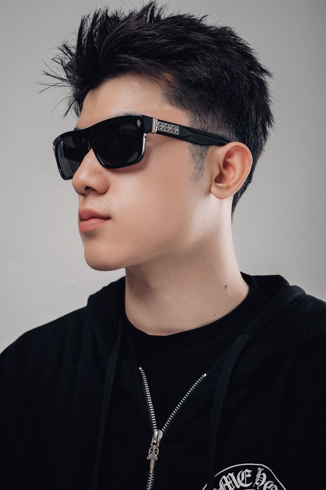 Chrome Hearts CHROME HEARTS SLUSS BUSSIN II BLACK SUNGLASSES Size ONE SIZE - 10 Thumbnail
