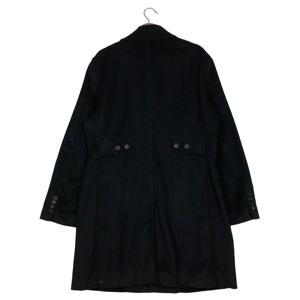 Japanese Brand 🔥Rich Black Long Jacket Katharine Hamnett Issey Miyake Size US XL / EU 56 / 4 - 8 Thumbnail