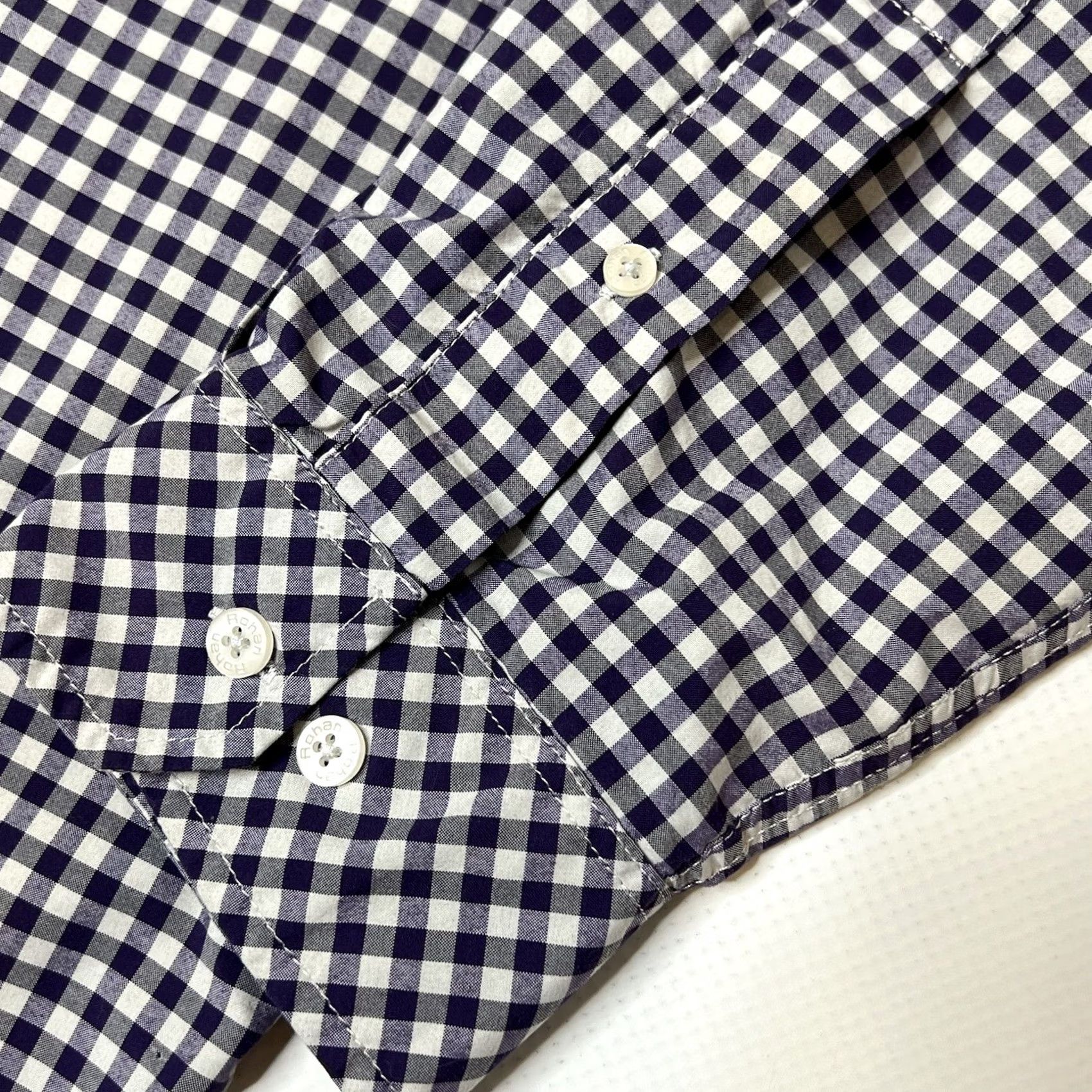 Vintage Rohan Worldview Shirt Gingham Check Purple Wicking Lightweight Mens XL Size Button-Up Shirt Size US XL / EU 56 / 4 - 4 Thumbnail