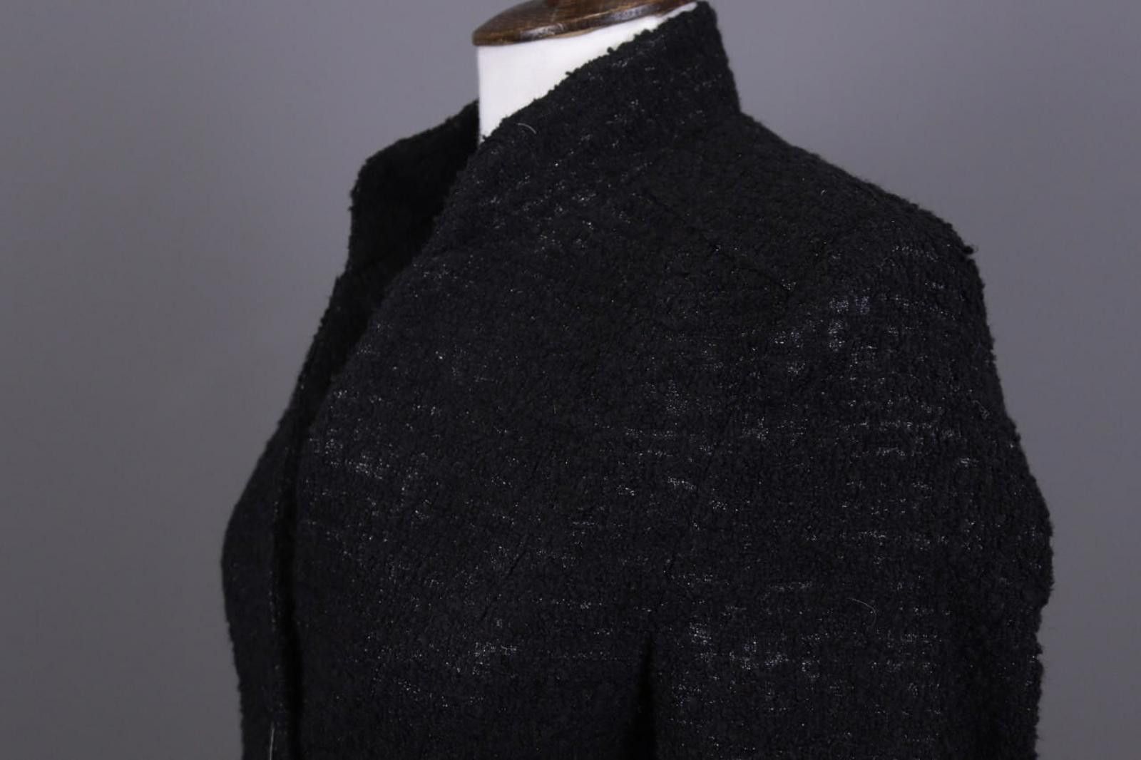 Designer Max Mara Black Baby Camelhair Business Blazer Jacket Size M / US 6-8 / IT 42-44 - 11 Thumbnail