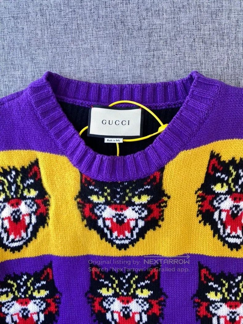 Gucci Gucci Animal pattern knitted sweater Size US L / EU 52-54 / 3 - 3 Thumbnail