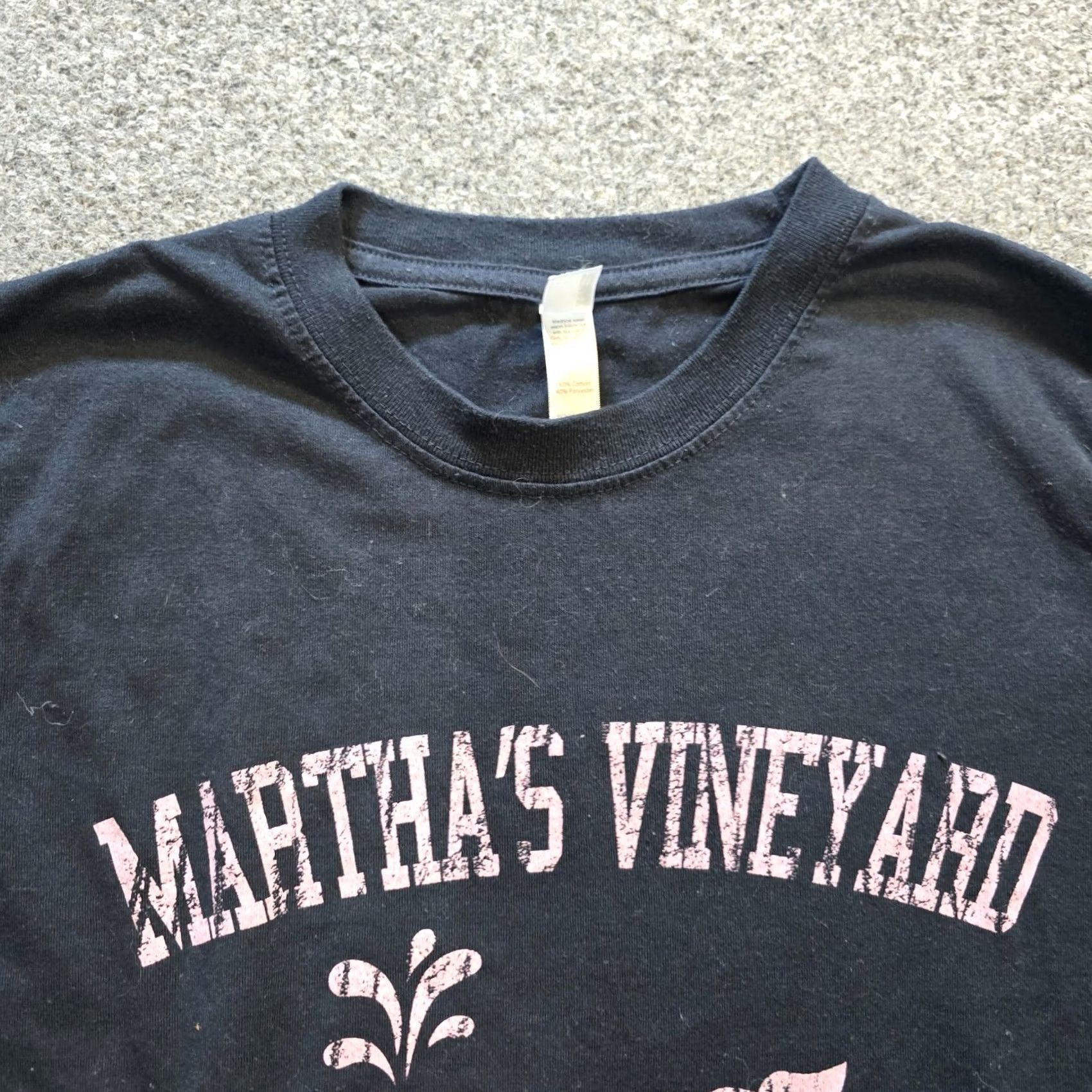 Vintage Marthas Vineyard Top Womens Size S Blue Whale Crew Neck Long Sleeve Shirt Regular Knit Cotton Casual All Seasons Size S / US 4 / IT 40 - 2 Thumbnail