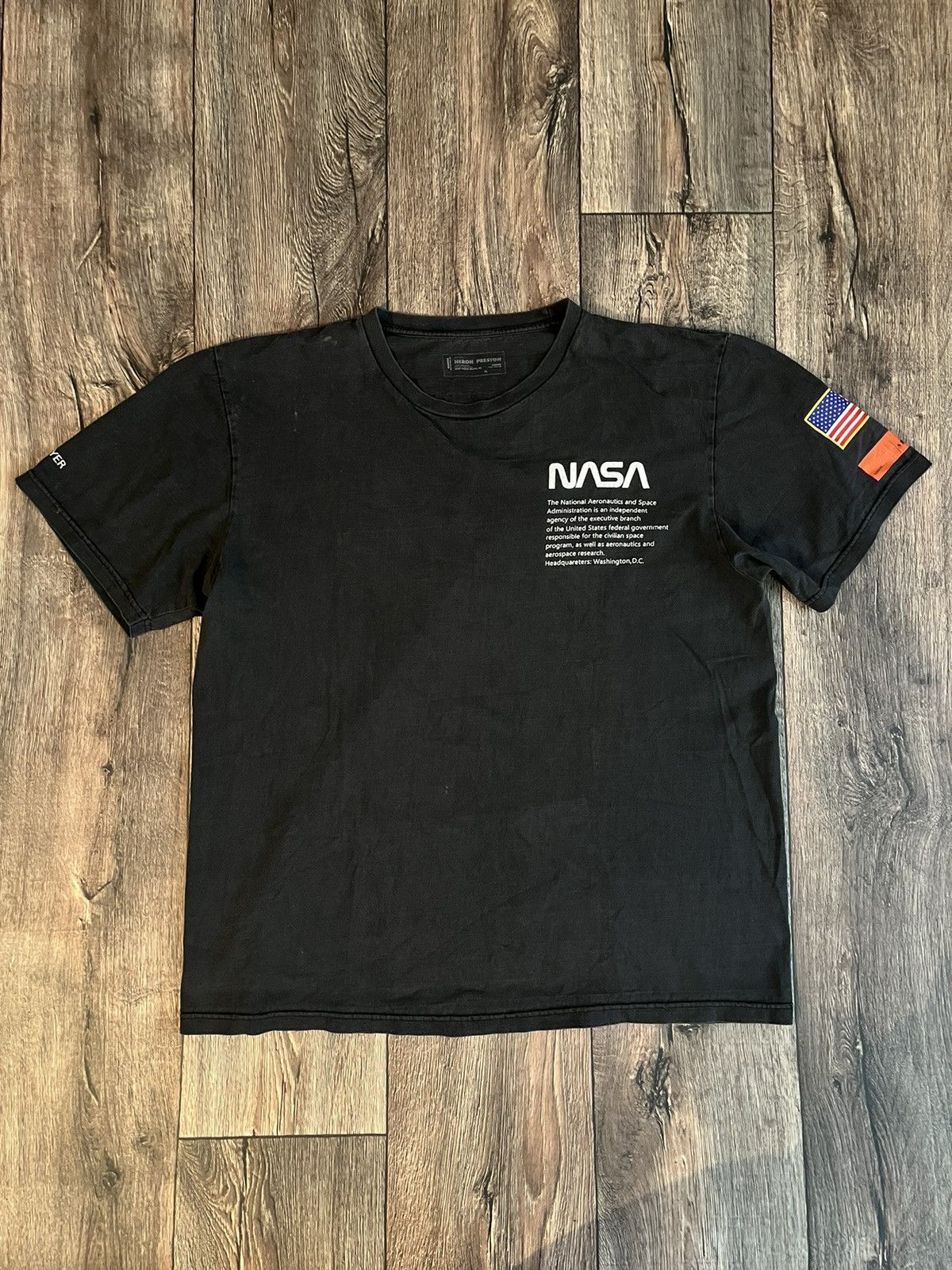 Heron Preston NASA Tee Black レア-