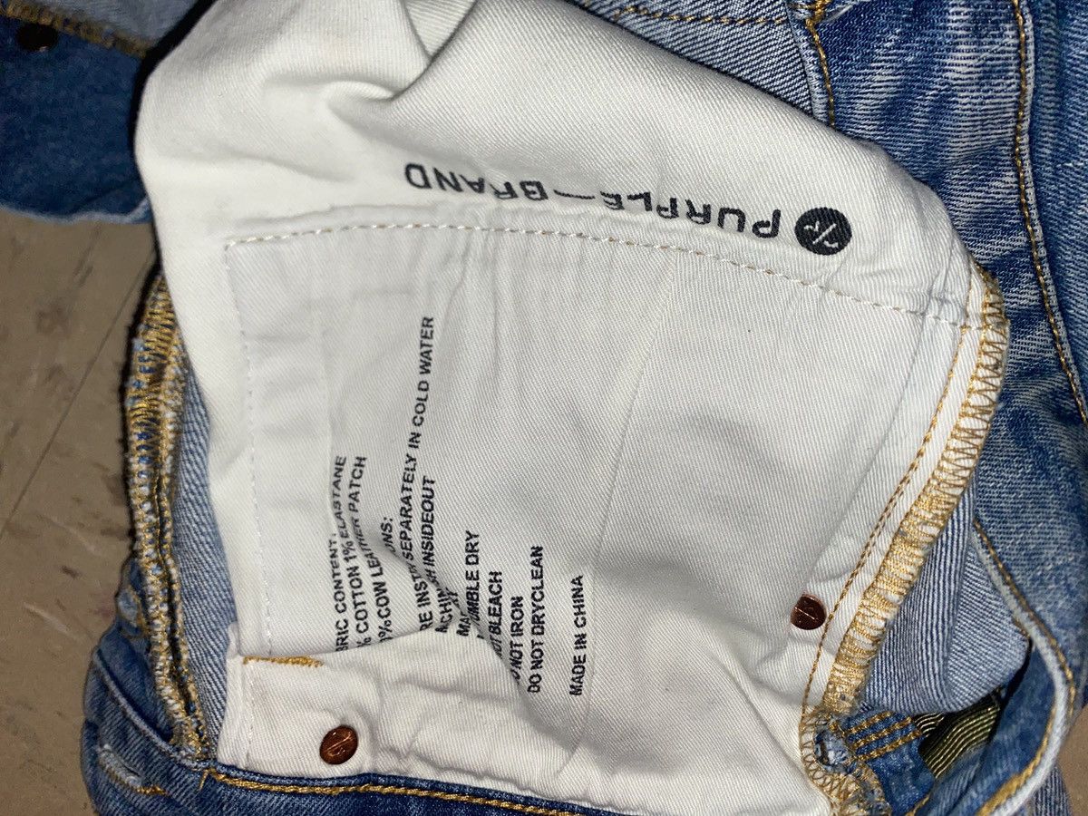 Purple Brand Blue with a foggy white purple jeans Size US 31 - 2 Thumbnail