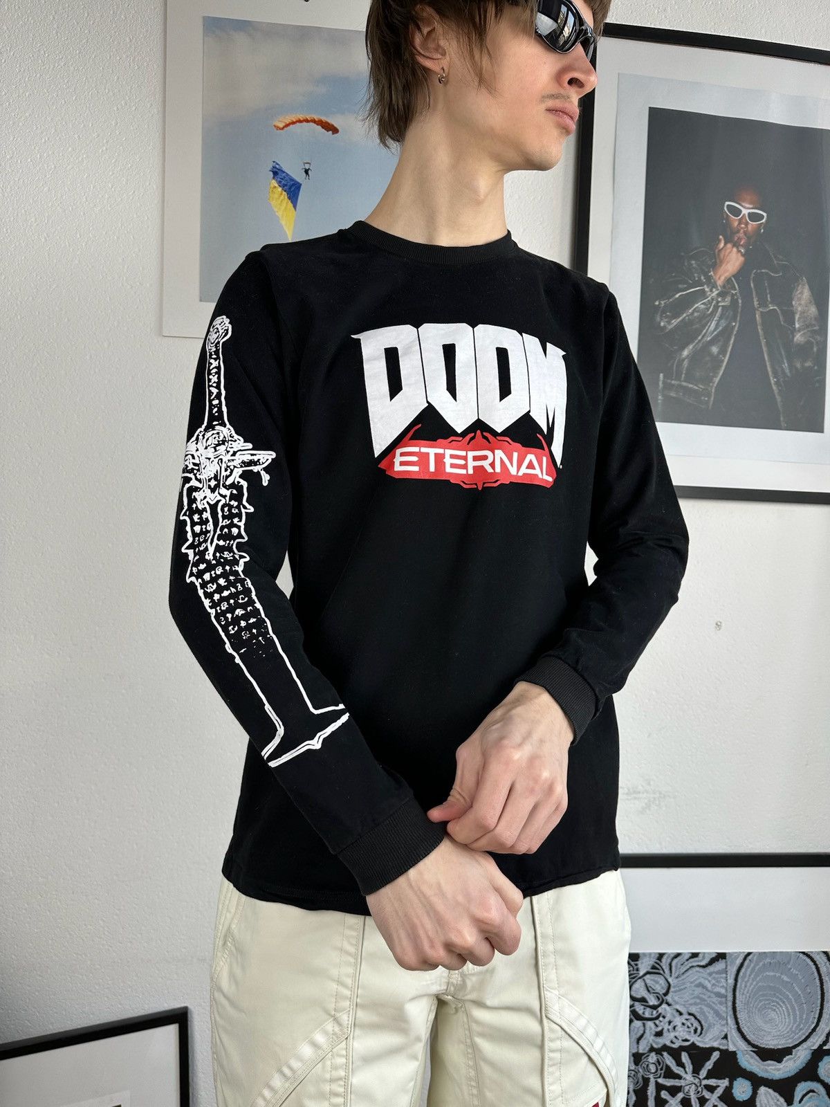 The Game × Vintage Vintage Doom Game Faded Graphic Tee 00s Size US M / EU 48-50 / 2 - 5 Thumbnail