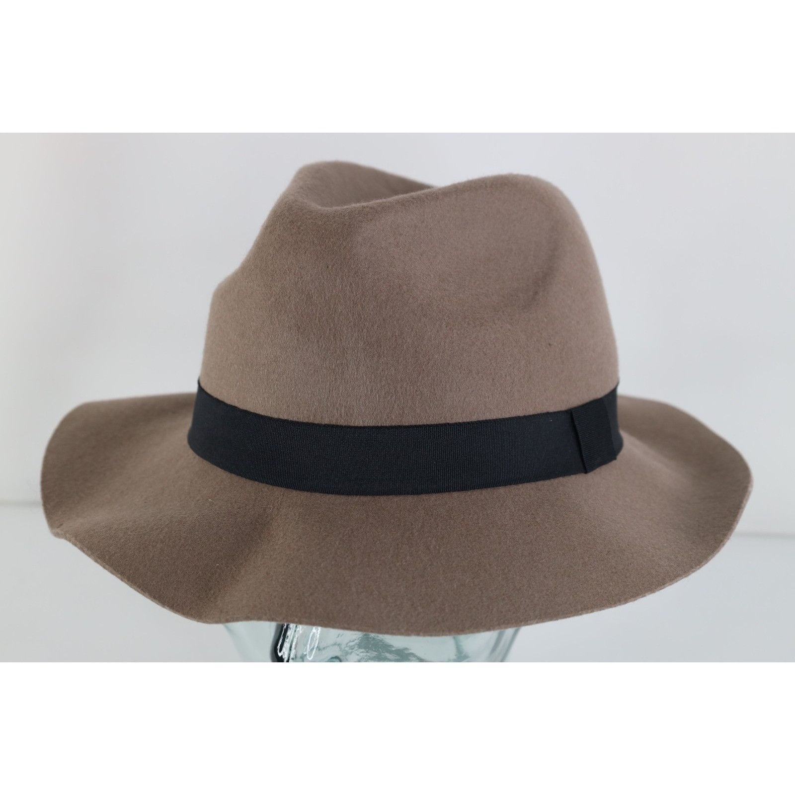Vintage Vintage Boho Chic Ribbon Felt Wool Floppy Brim Fedora Hat Size ONE SIZE - 1 Thumbnail