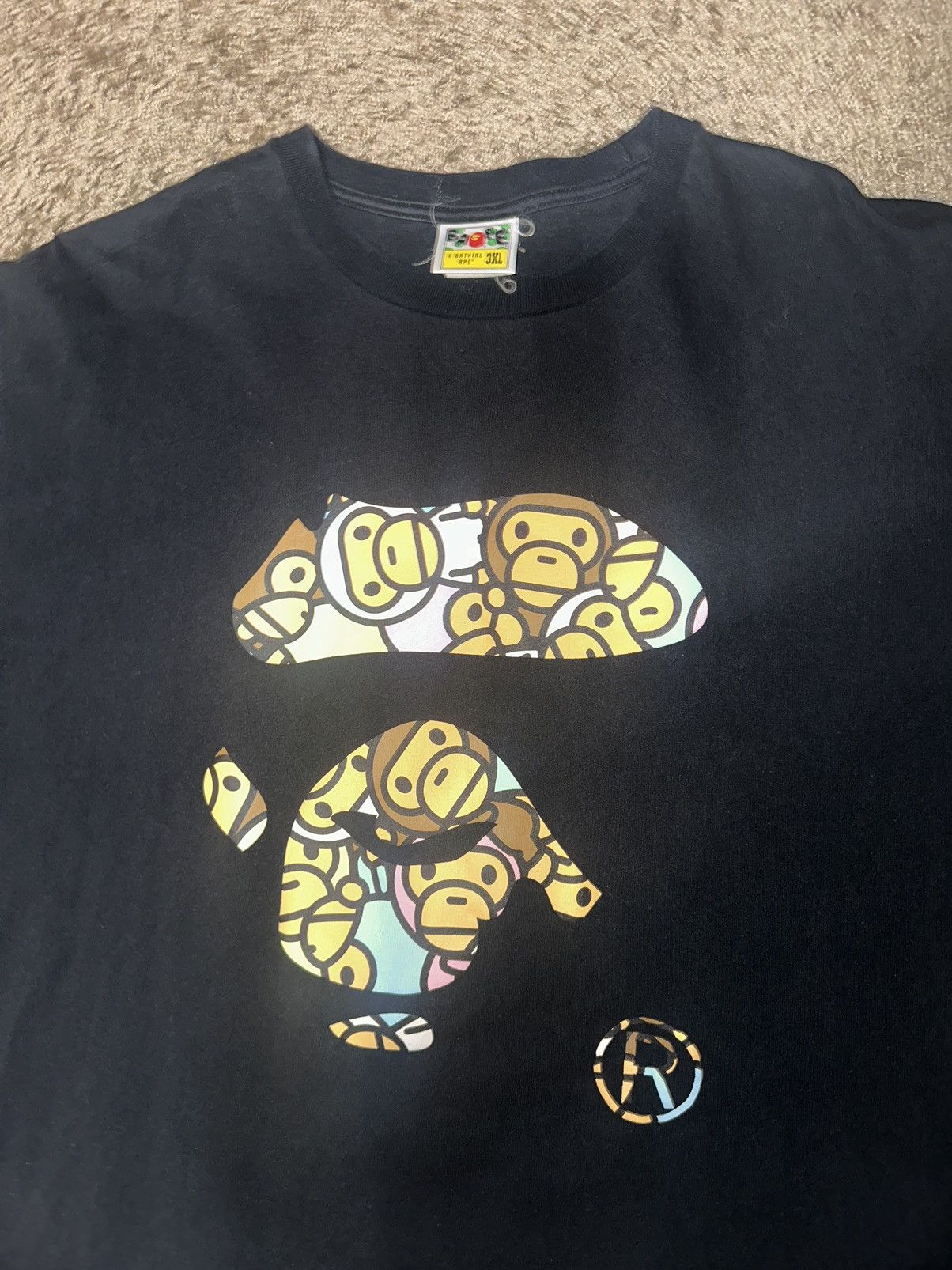 Bape Bape Baby Milo Tee Black Size US XXL / EU 58 / 5 - 2 Thumbnail