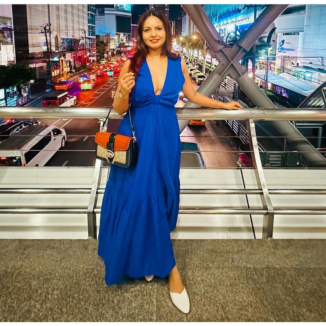 Mango MANGO Blue Sleeveless V-Neck Maxi Dress NWT Size S / US 4 / IT 40 - 12 Thumbnail