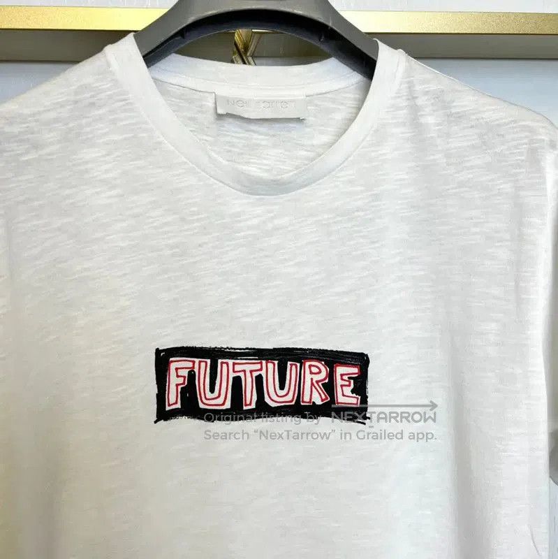 Neil Barrett NeIL BarreTT White Graphic Cotton T-Shirt . Size US M / EU 48-50 / 2 - 3 Thumbnail