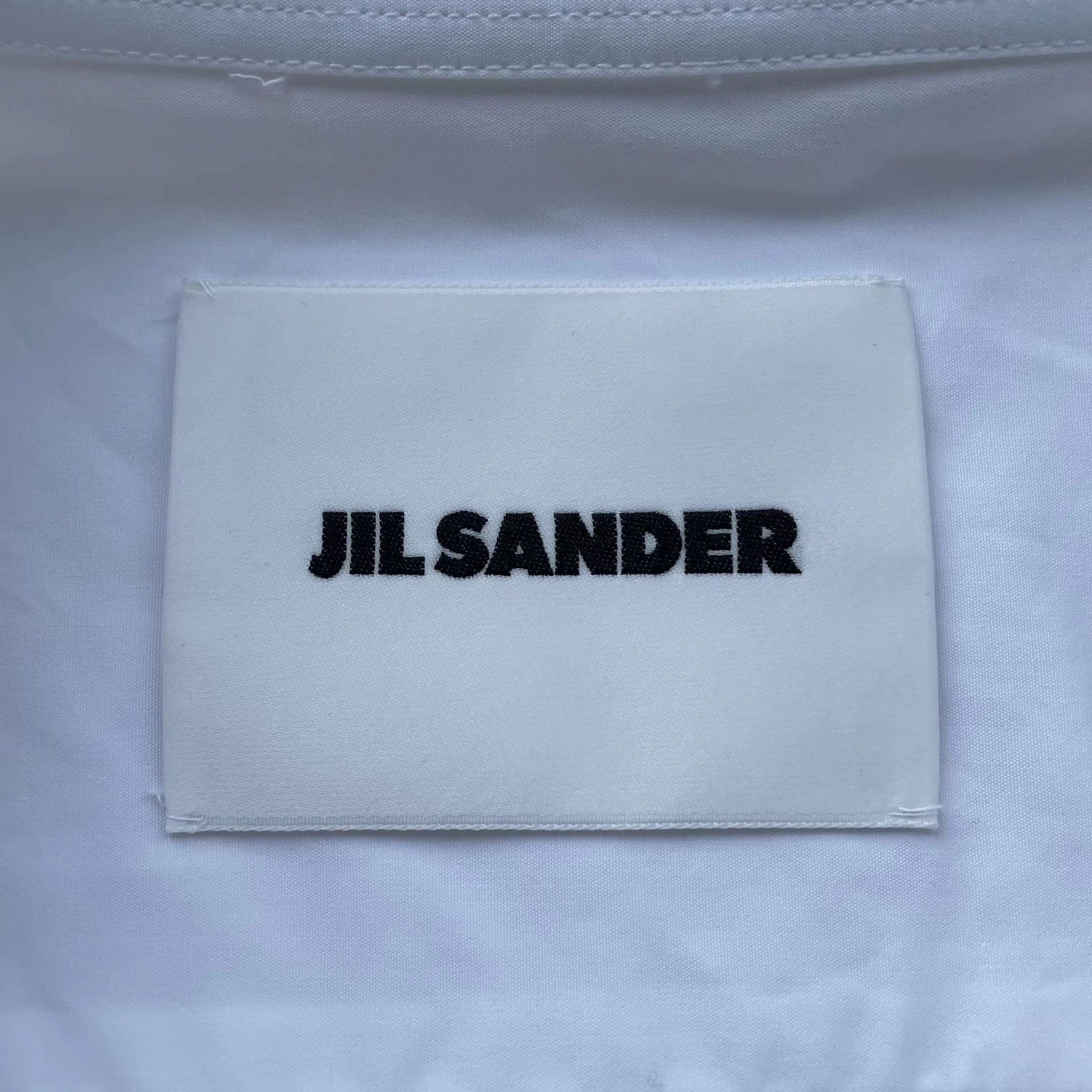 Jil Sander White Long Sleeve Button-Up Shirt with Art Print. Size US L / EU 52-54 / 3 - 4 Thumbnail