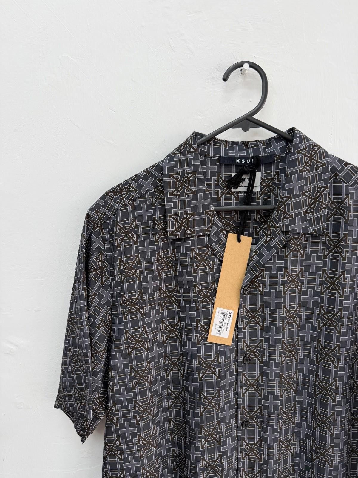 Ksubi new ksubi medium m short sleeve resort shirt plus grey Size US M / EU 48-50 / 2 - 2 Thumbnail