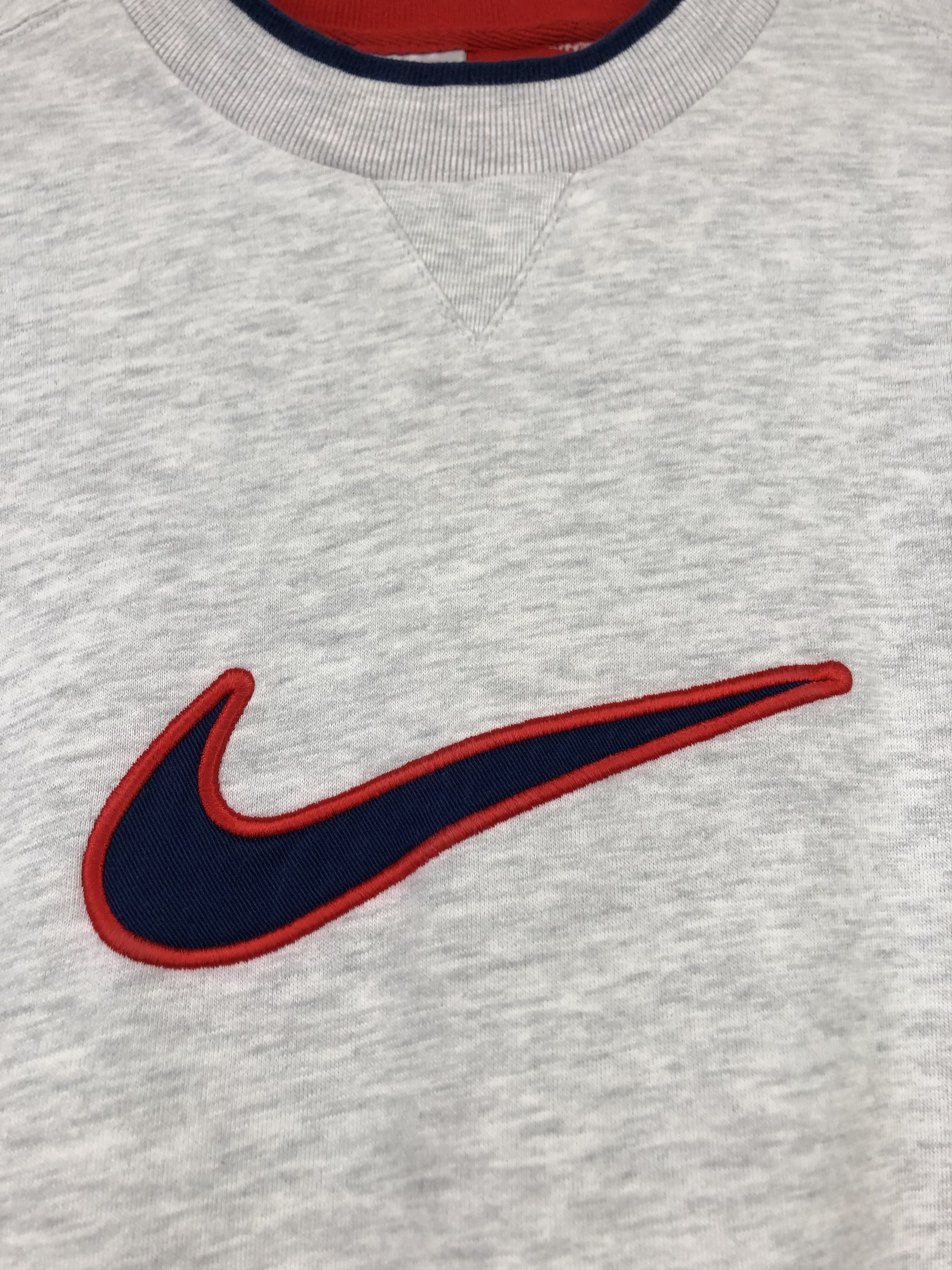 Nike Vintage Nike Sweatshirt Big Logo Swoosh Rare Hype Size US L / EU 52-54 / 3 - 6 Thumbnail