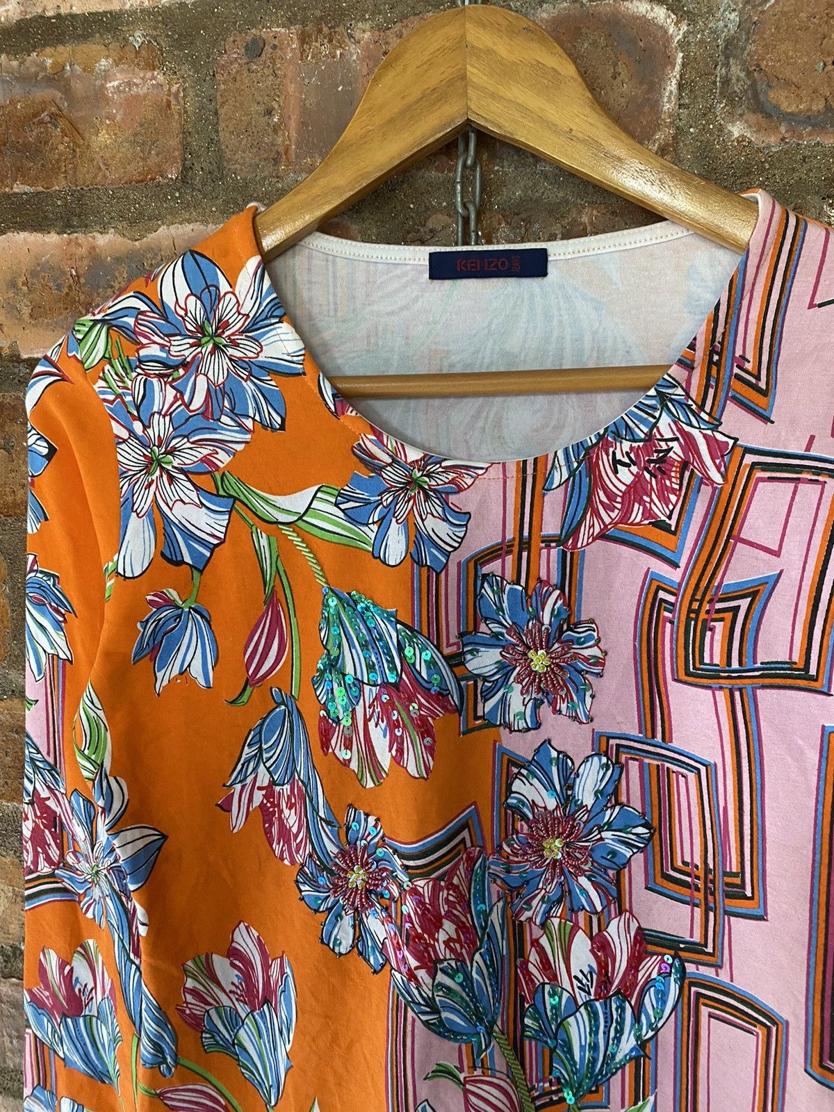 Kenzo × Vintage 2000s Kenzo floral abstract stretch Size S / US 4 / IT 40 - 5 Thumbnail