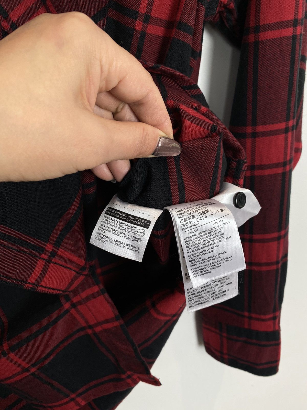 Levi's Levi’s Plaid check Shirt Red Style Workwear Retro 90’s Hype Size US M / EU 48-50 / 2 - 8 Thumbnail