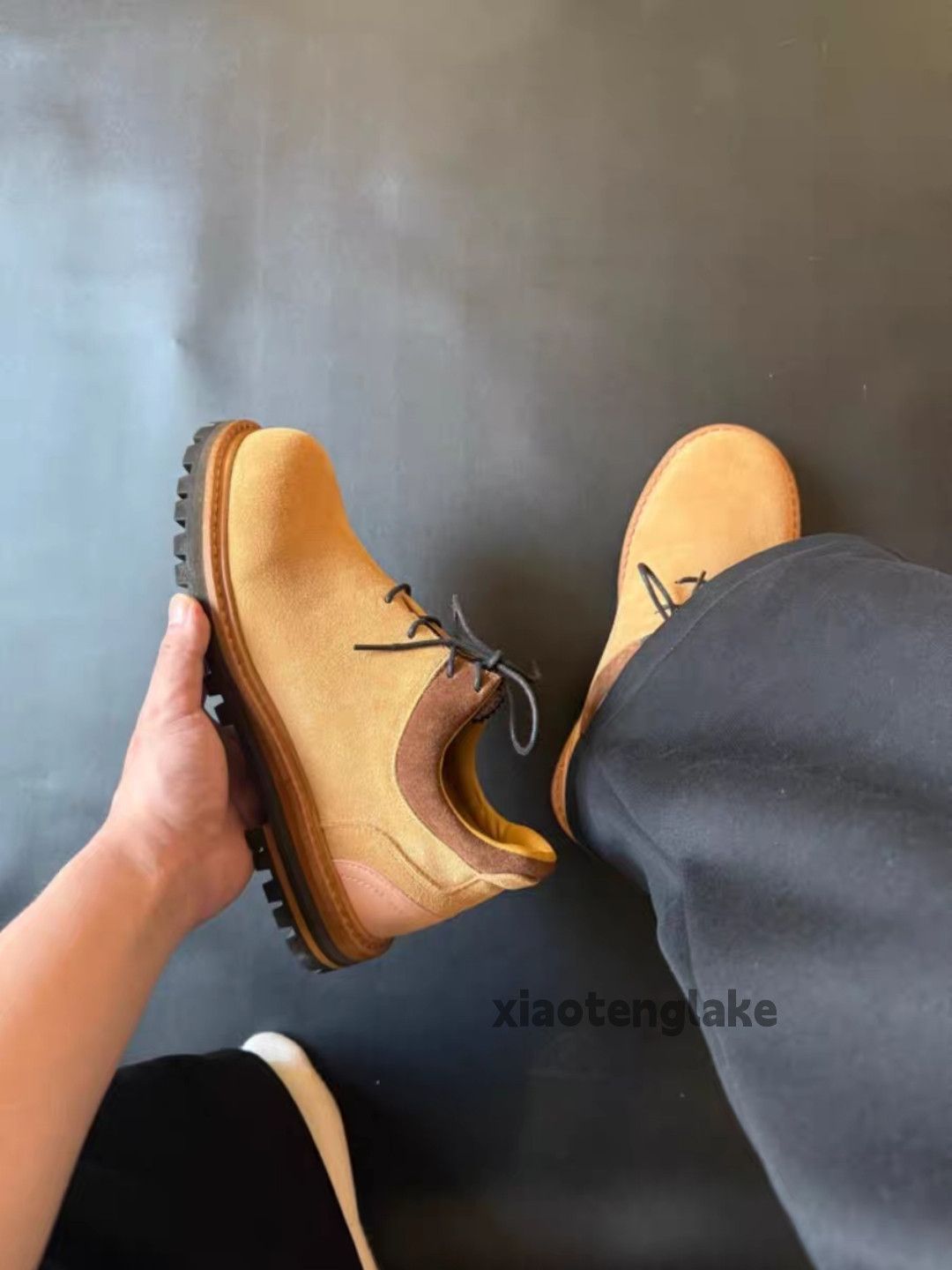 Vintage Unisex utility biker outdoor hiking mountain boots shoes Size US 14 / EU 47 - 6 Thumbnail