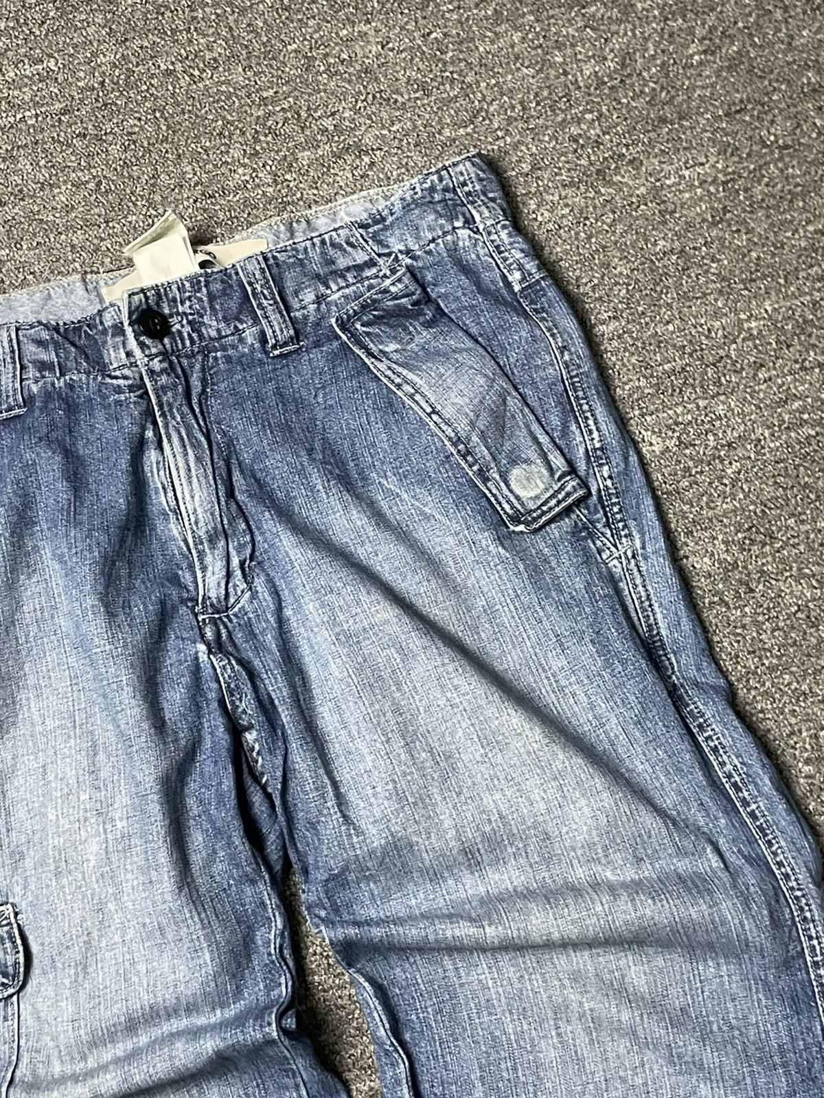 Gap × Vintage GAP Brand Three Quarter Cargo Jeans (62) Size US 30 / EU 46 - 2 Thumbnail