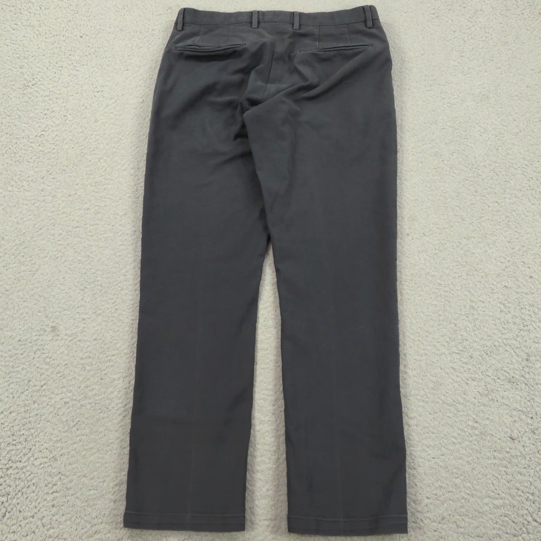 Reiss REISS Pants 30x28 Slim Fit Mens Charcoal Grey Trousers Cotton Stretch Flat Front Pants Size US 30 / EU 46 - 3 Thumbnail