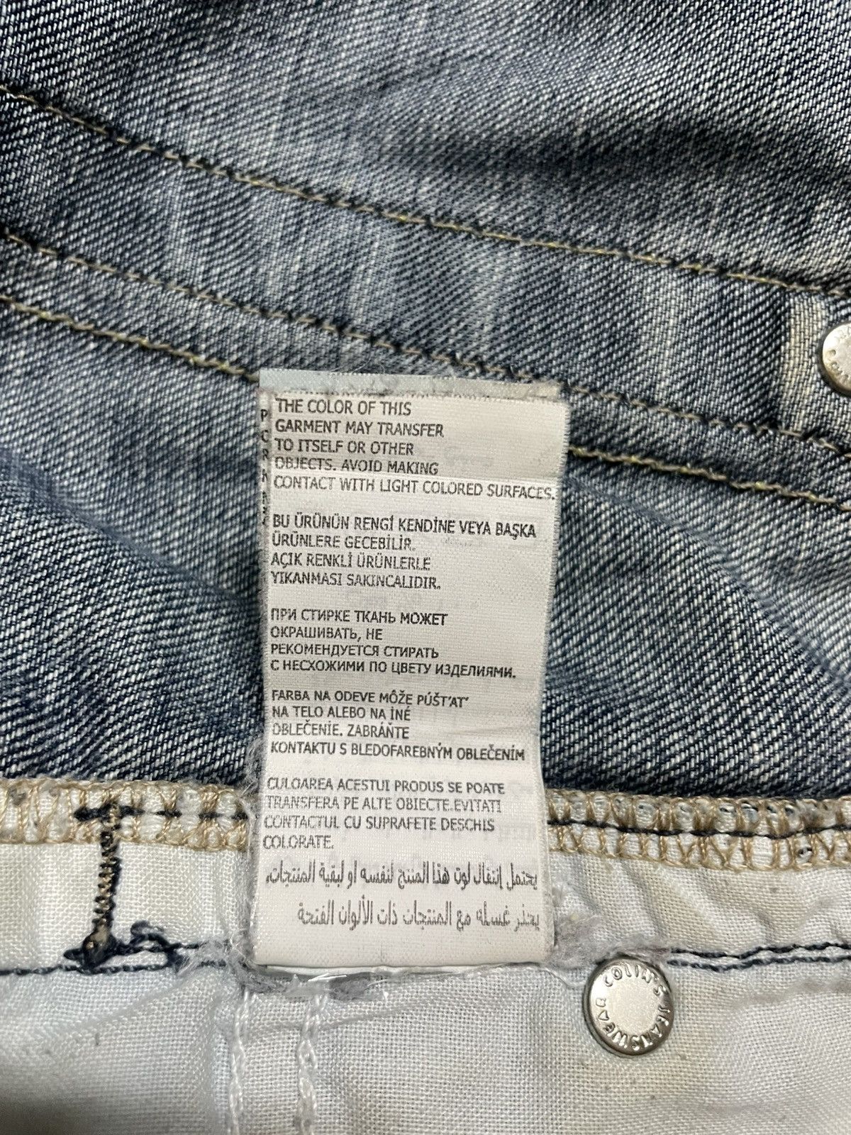 Japanese Brand Vintage Colin’s Distress Ripped Denim Jeans Size US 33 - 8 Thumbnail