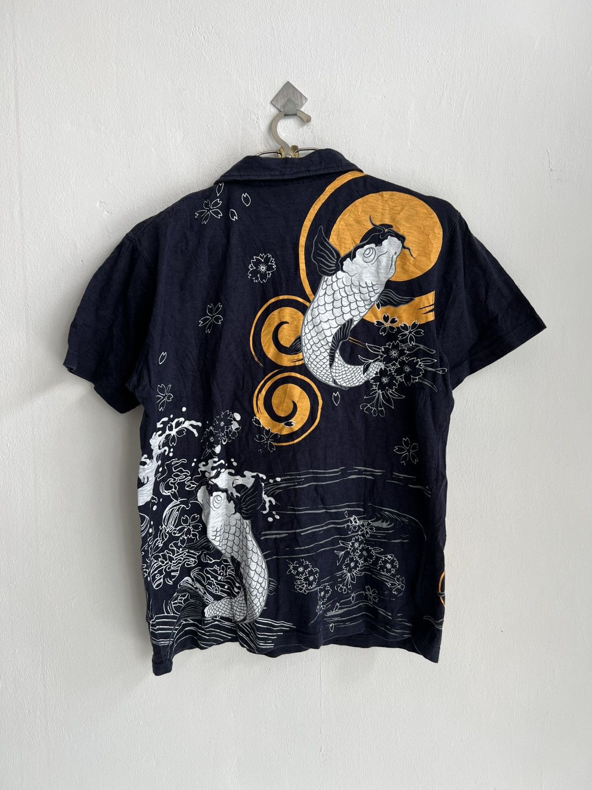 Japanese Brand × Maharishi Iconic Japanese Carp Koi Fish Traditional Yakuza Polo Shirt Size US M / EU 48-50 / 2 - 1 Thumbnail