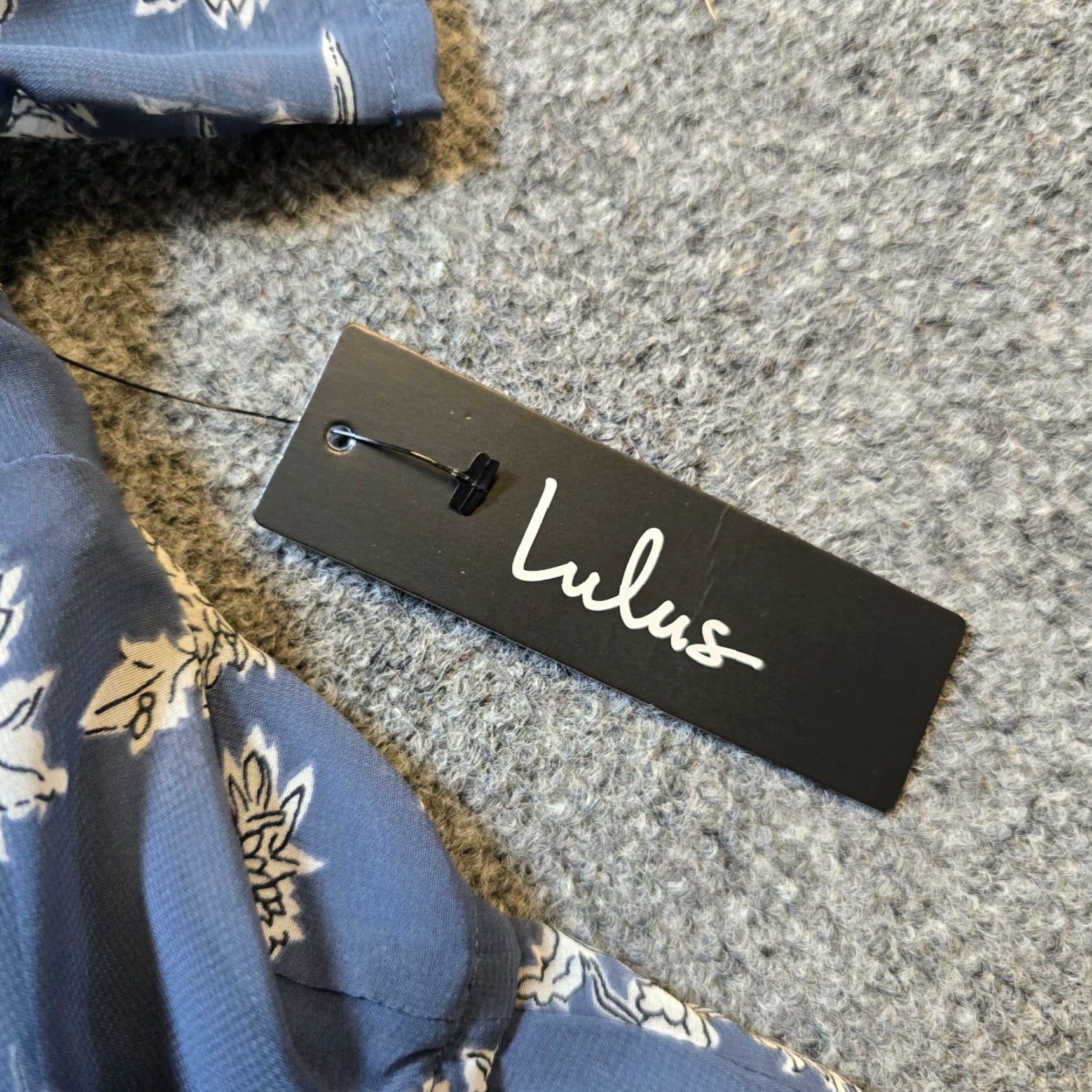 Lulus Lulus Dress Maxi Boho Prairie Floral Blue Lined Tiered Sheer Chiffon, Short Cap Sleeve, High Neck, Zip, Regular, Women, Size M Size M / US 6-8 / IT 42-44 - 5 Thumbnail