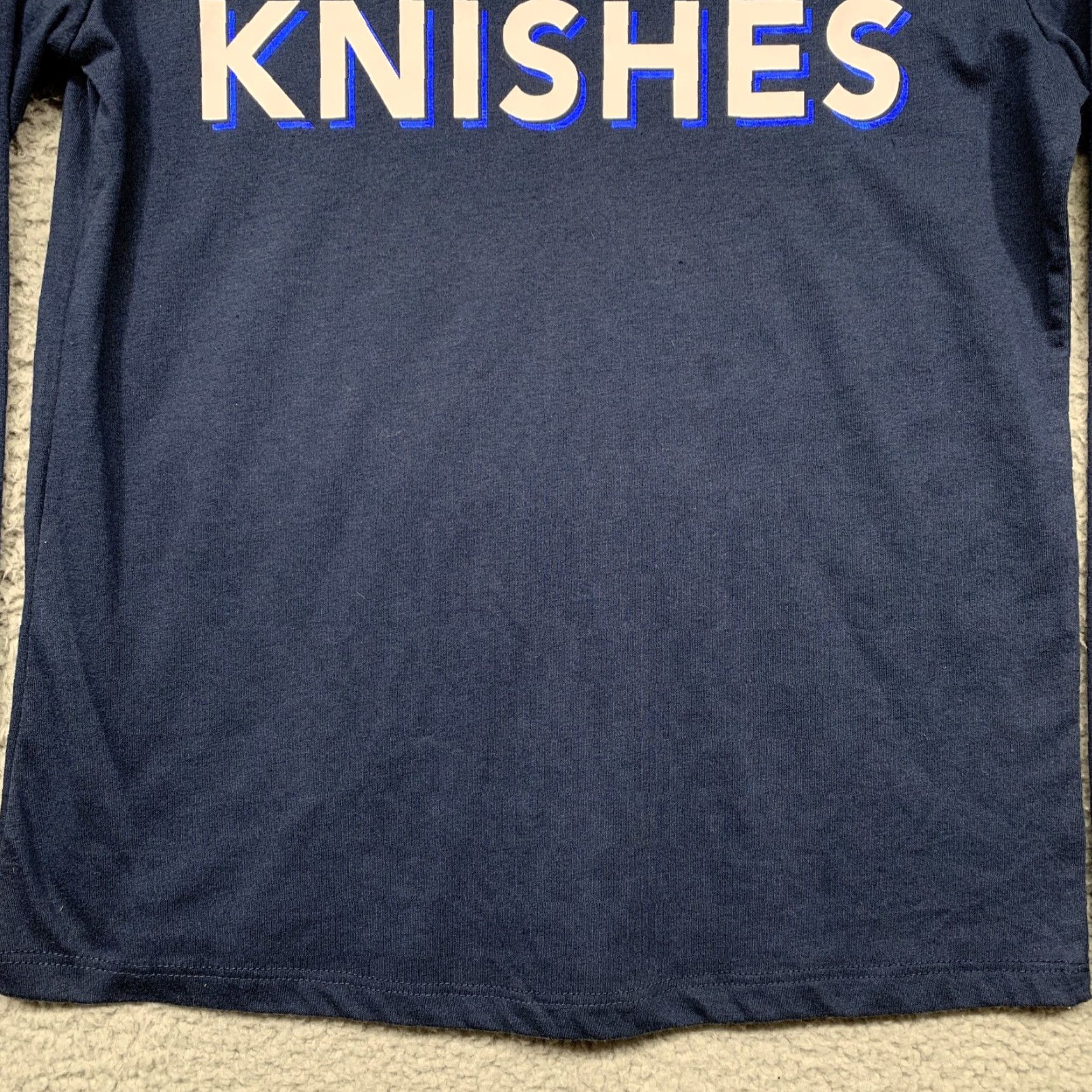 Vintage Zoe + Liv T-Shirt XS Long Sleeve Navy Blue White Hugs & Knishes NWT Ladies Shirt Long Sleeve Navy Blue White Hugs & Knishes NWT XS Womens Size XS / US 0-2 / IT 36-38 - 3 Thumbnail