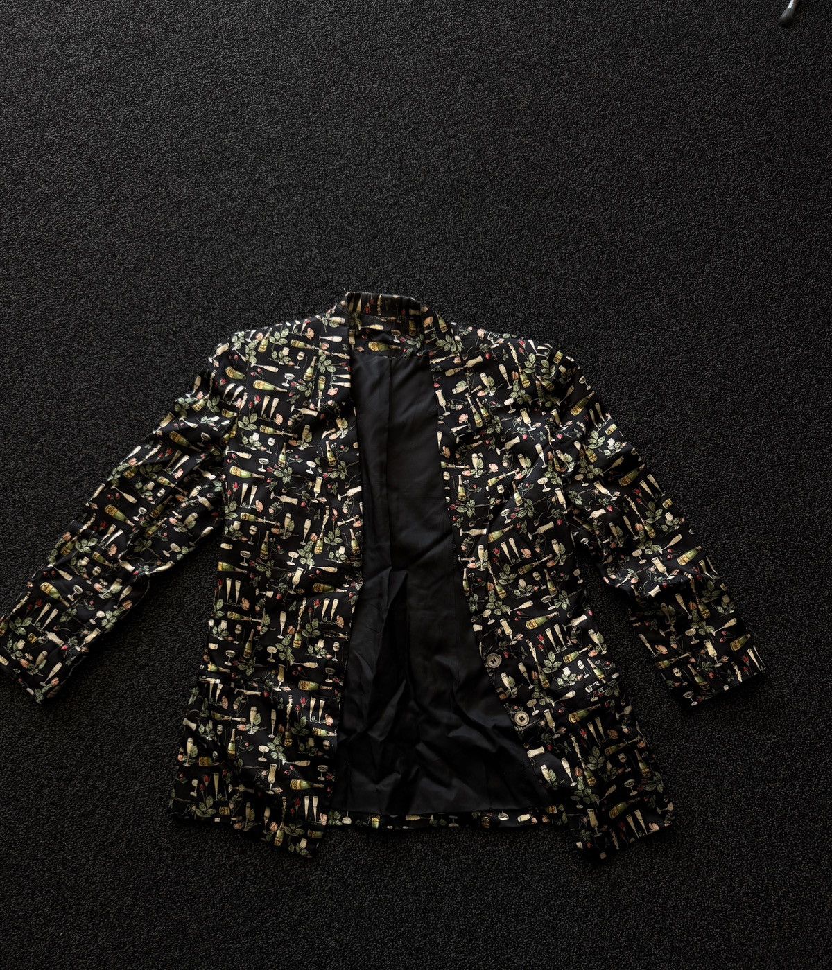 Nicole Miller Vintage 1990s Nicole Miller Champagne Blazer Size S / US 4 / IT 40 - 4 Thumbnail