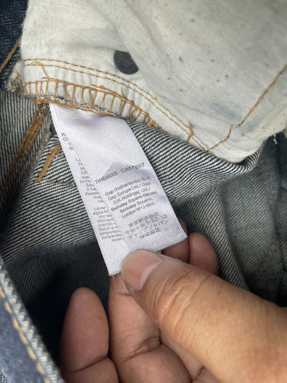 Designer × Gap Gap Selvedge Slim Straight Jeans Size US 35 - 18 Thumbnail
