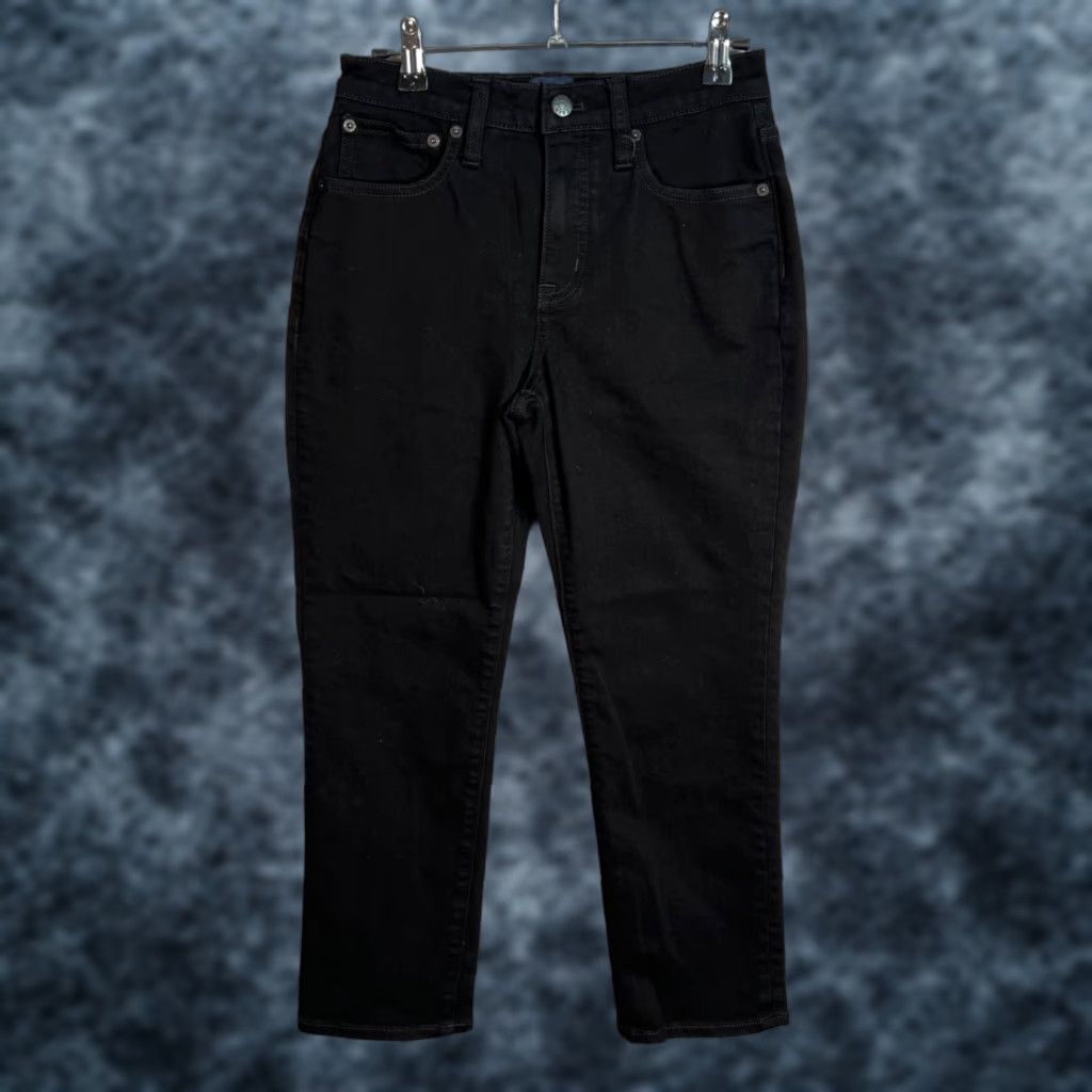 J.Crew VINTAGE J.CREW Essential Straight Jeans Womens 25P Petite Dark Wash Cotton Blend Denim Black - 24" Inseam - Mens? (No gender) Size 42" / US 20 - 1 Thumbnail