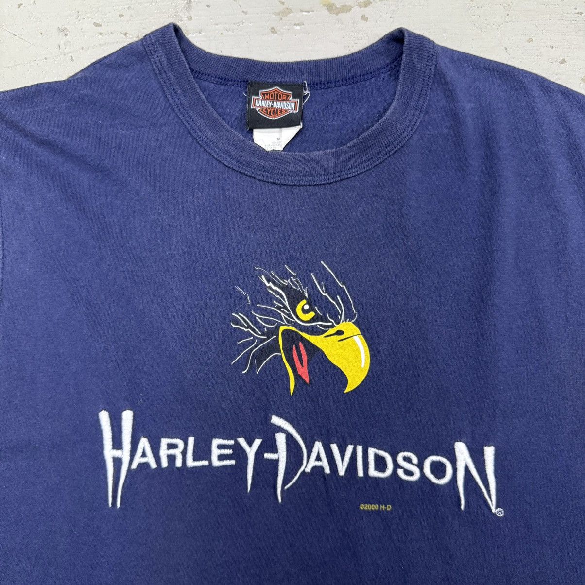 Harley Davidson Vintage Harley Davidson Sleeveless Embroidery Shirt Size US M / EU 48-50 / 2 - 2 Thumbnail