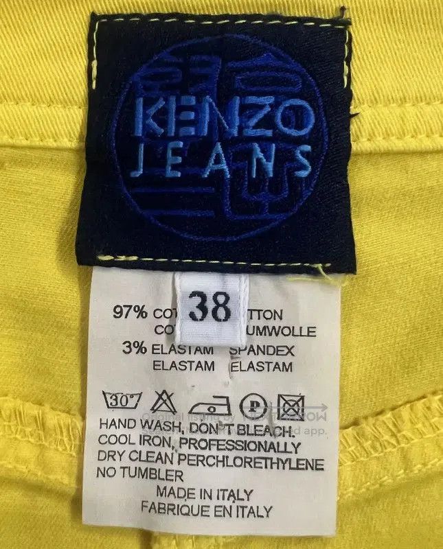 Kenzo KENZO Yellow Cotton Mini Skirt for Women . Size 24" / US 00 / IT 34 - 6 Thumbnail